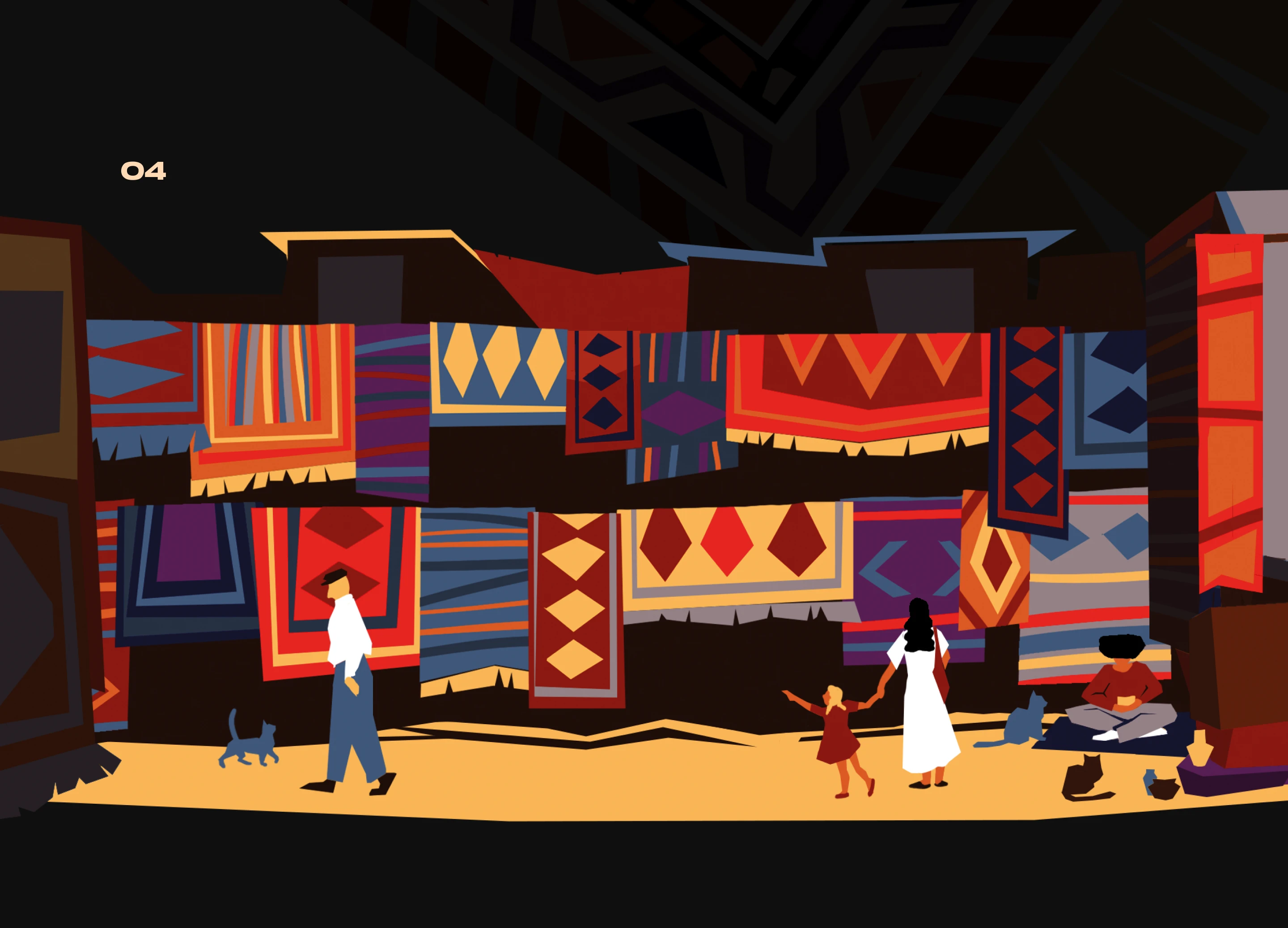 Анимированные иллюстрации "Гора ковров" — Изображение №4 — Иллюстрация, Анимация на Dprofile