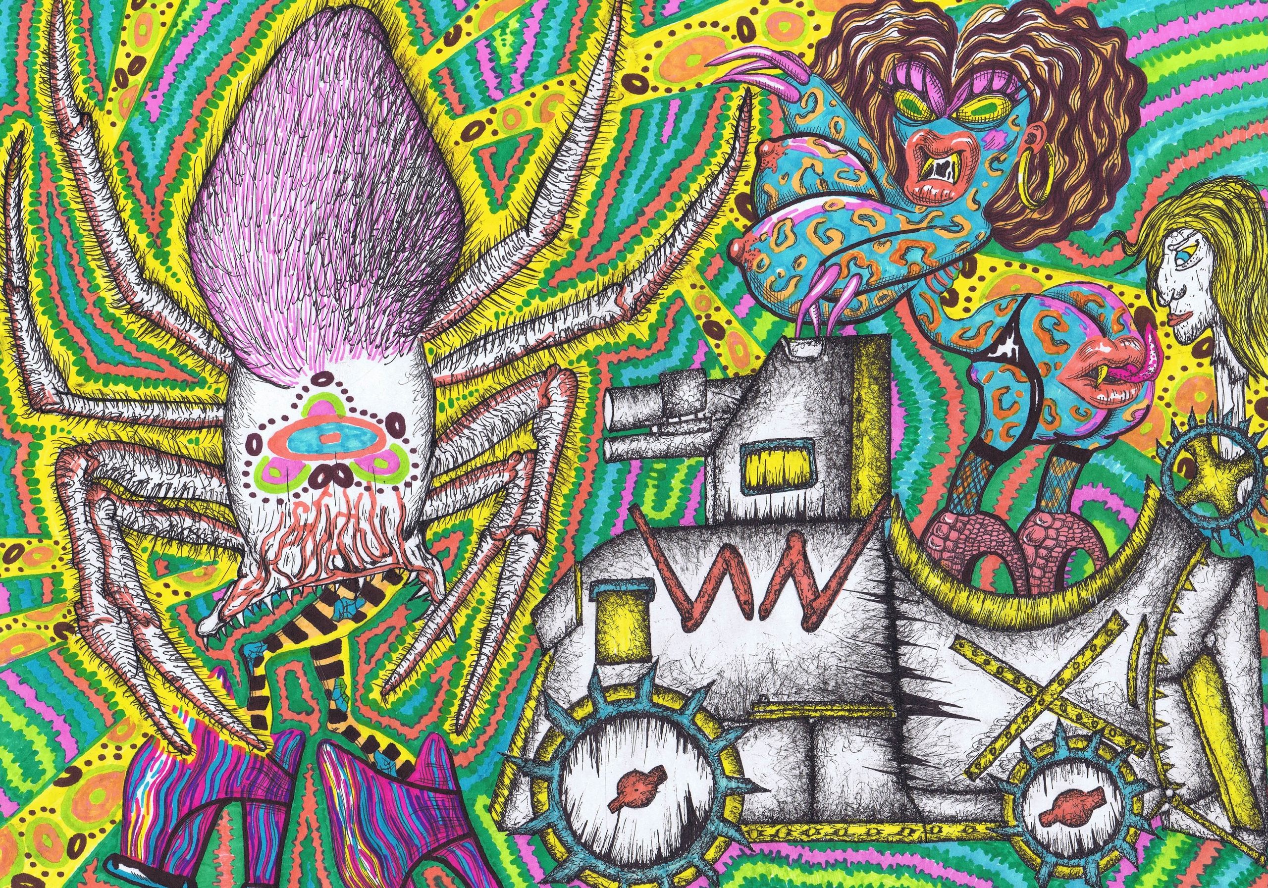 ANNAAPOLI x SNΔKE TEMPLE — Изображение №1 — Иллюстрация, Графика на Dprofile