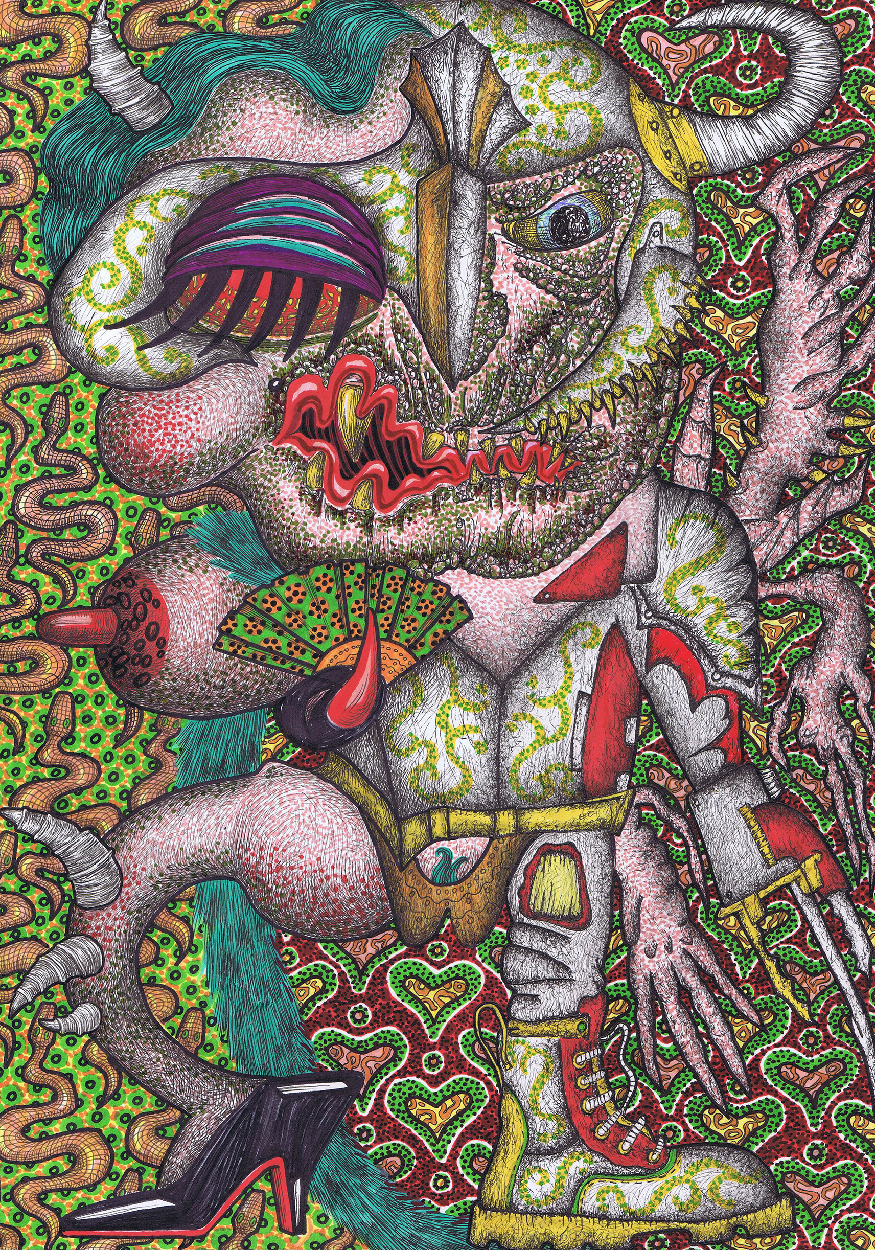 ANNAAPOLI x SNΔKE TEMPLE — Изображение №2 — Иллюстрация, Графика на Dprofile