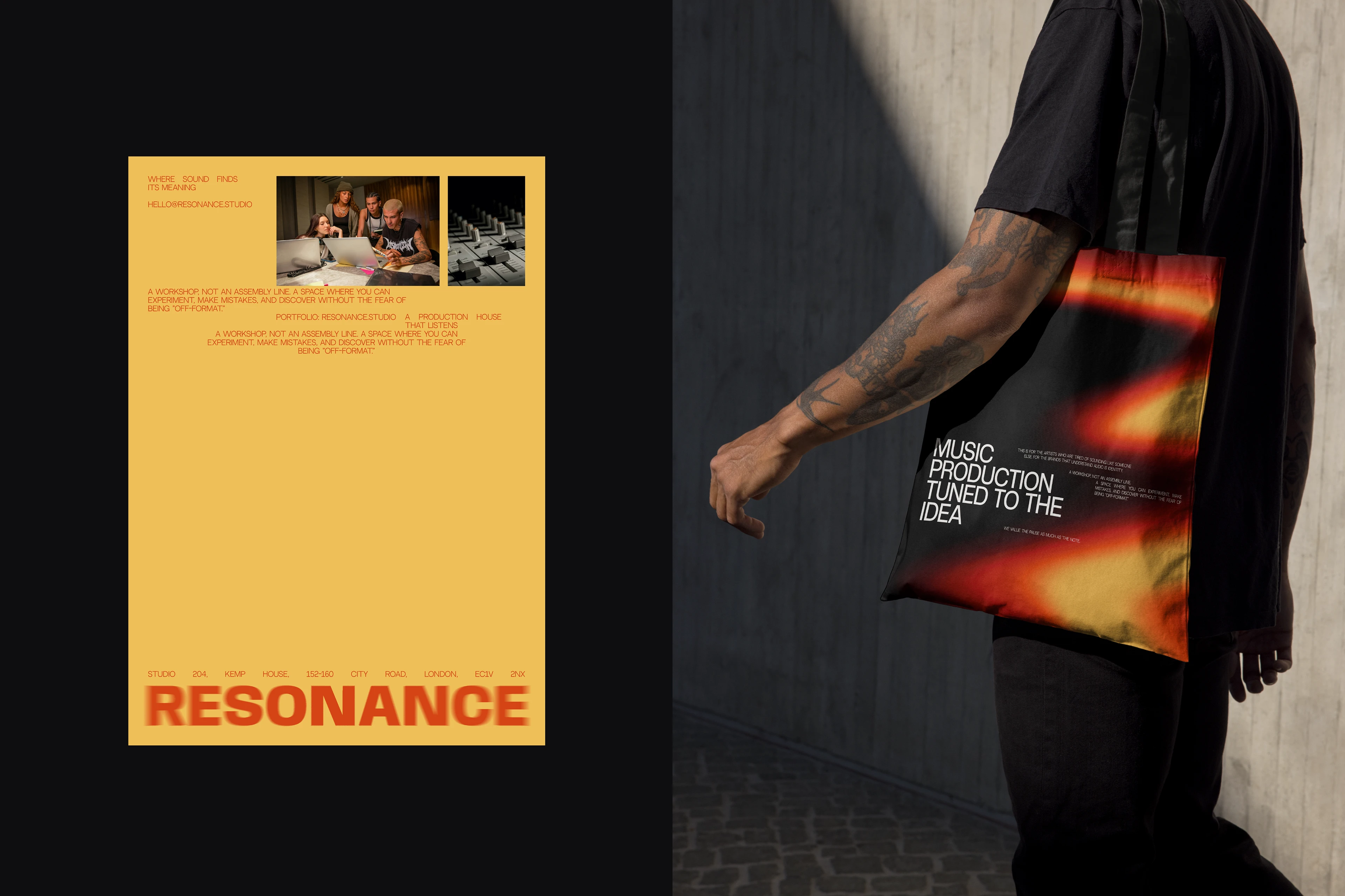 RESONANCE | music production — Изображение №13 — Брендинг, Графика на Dprofile