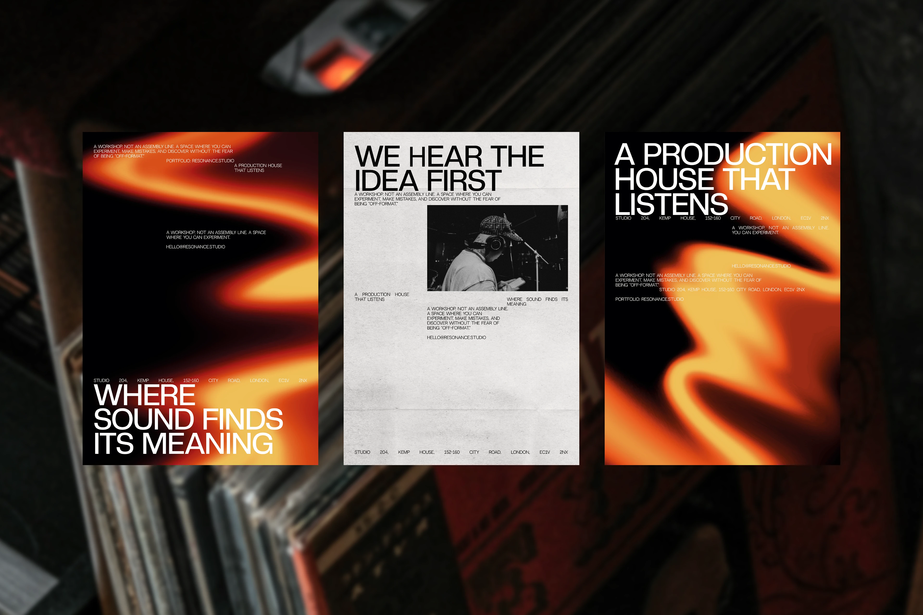 RESONANCE | music production — Изображение №6 — Брендинг, Графика на Dprofile