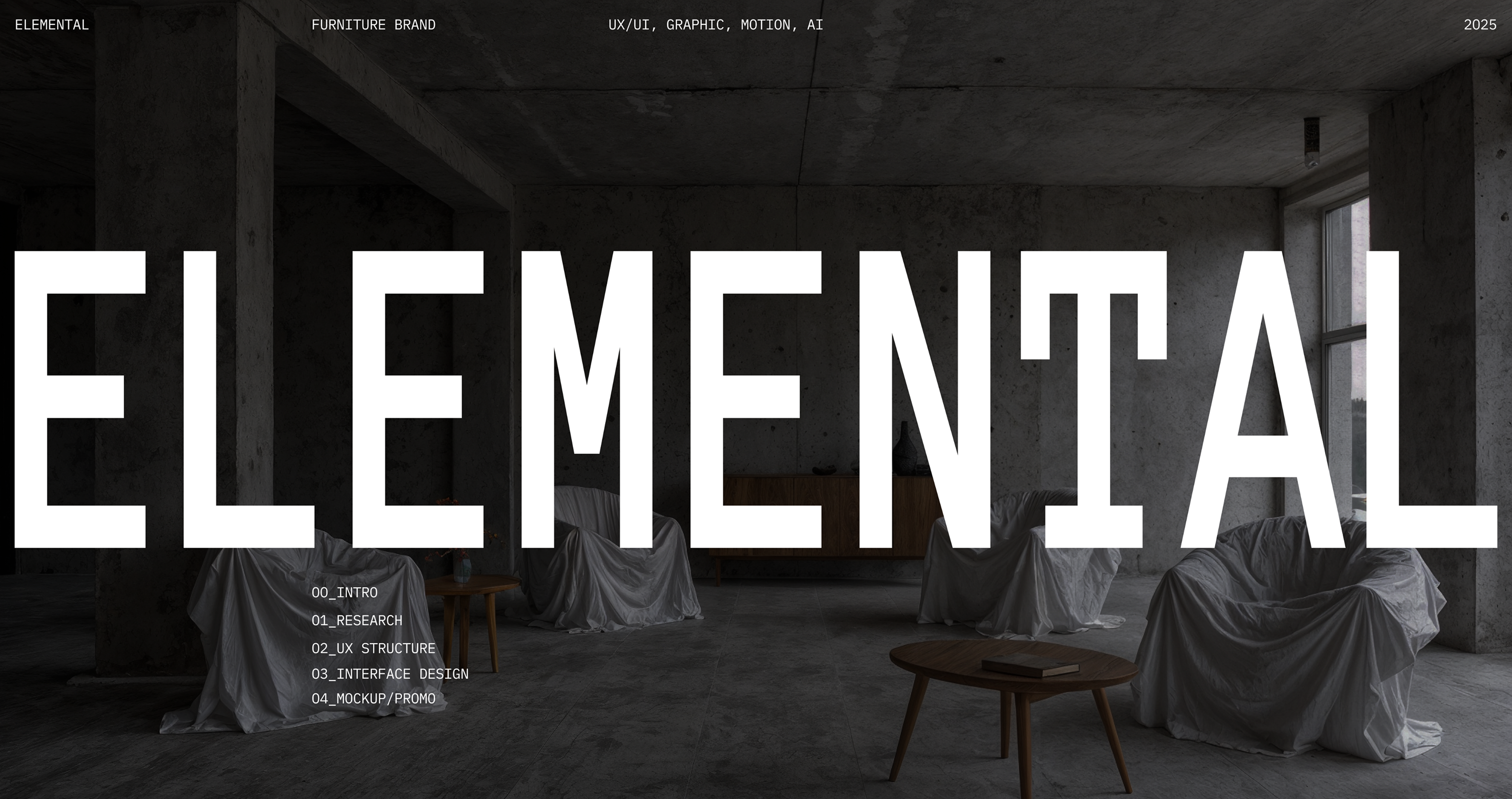 Сайт бренда мебели (Furniture Design Brand Website) — Изображение №1 — Интерфейсы, Графика на Dprofile