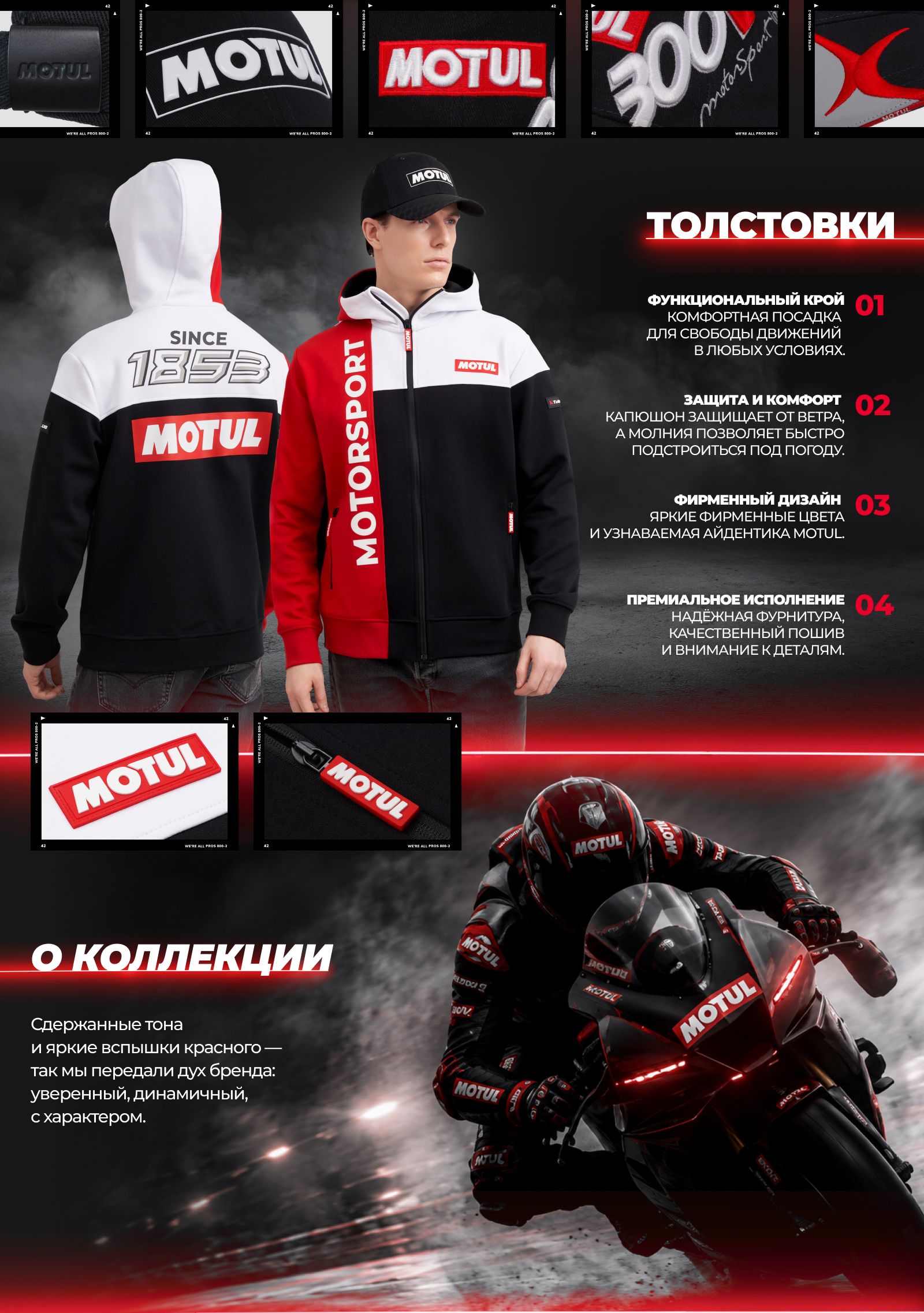 MOTUL MOTORSPORT Коллекция мерча — Изображение №3 — Брендинг на Dprofile