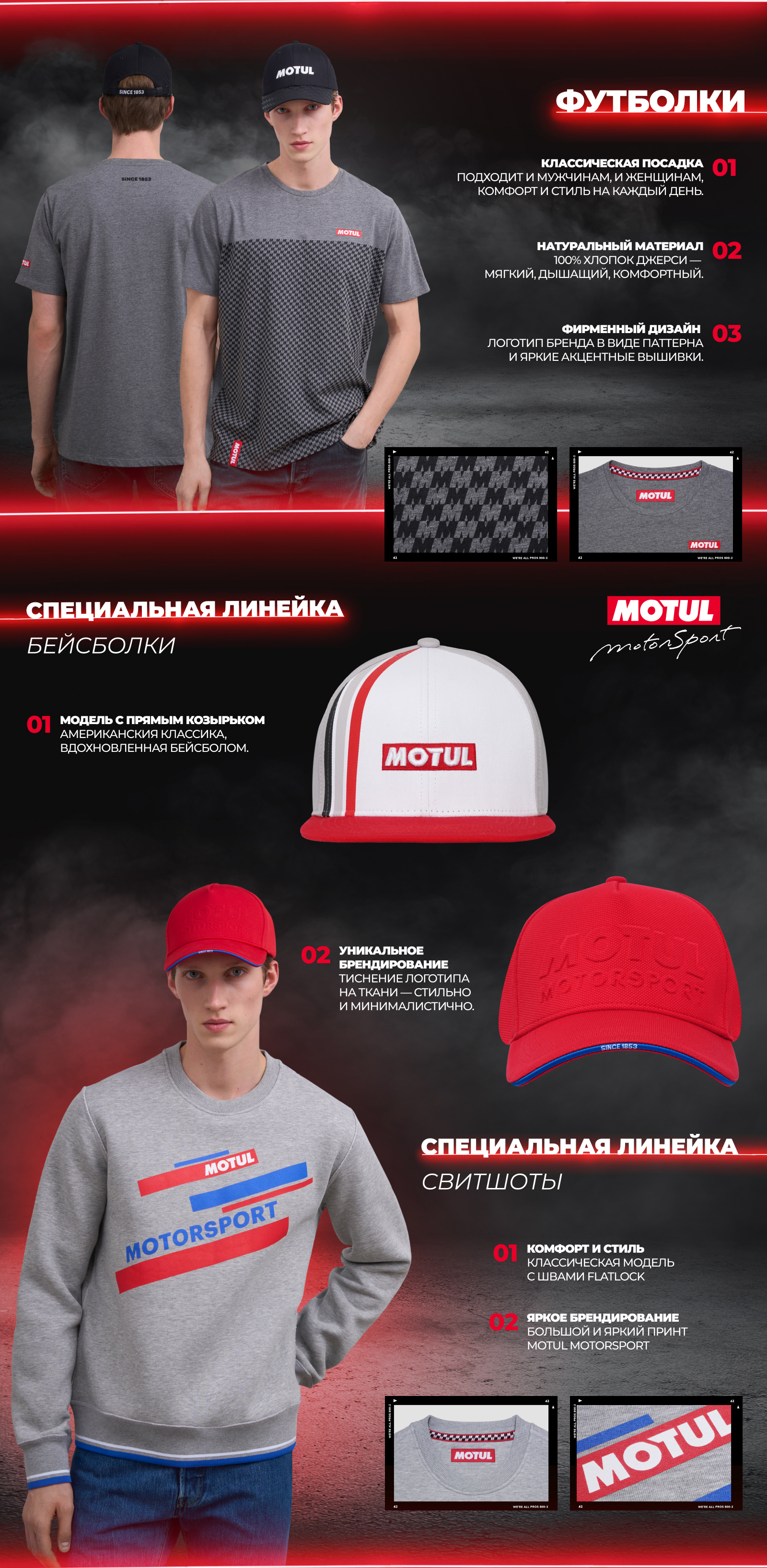 MOTUL MOTORSPORT Коллекция мерча — Изображение №5 — Брендинг на Dprofile