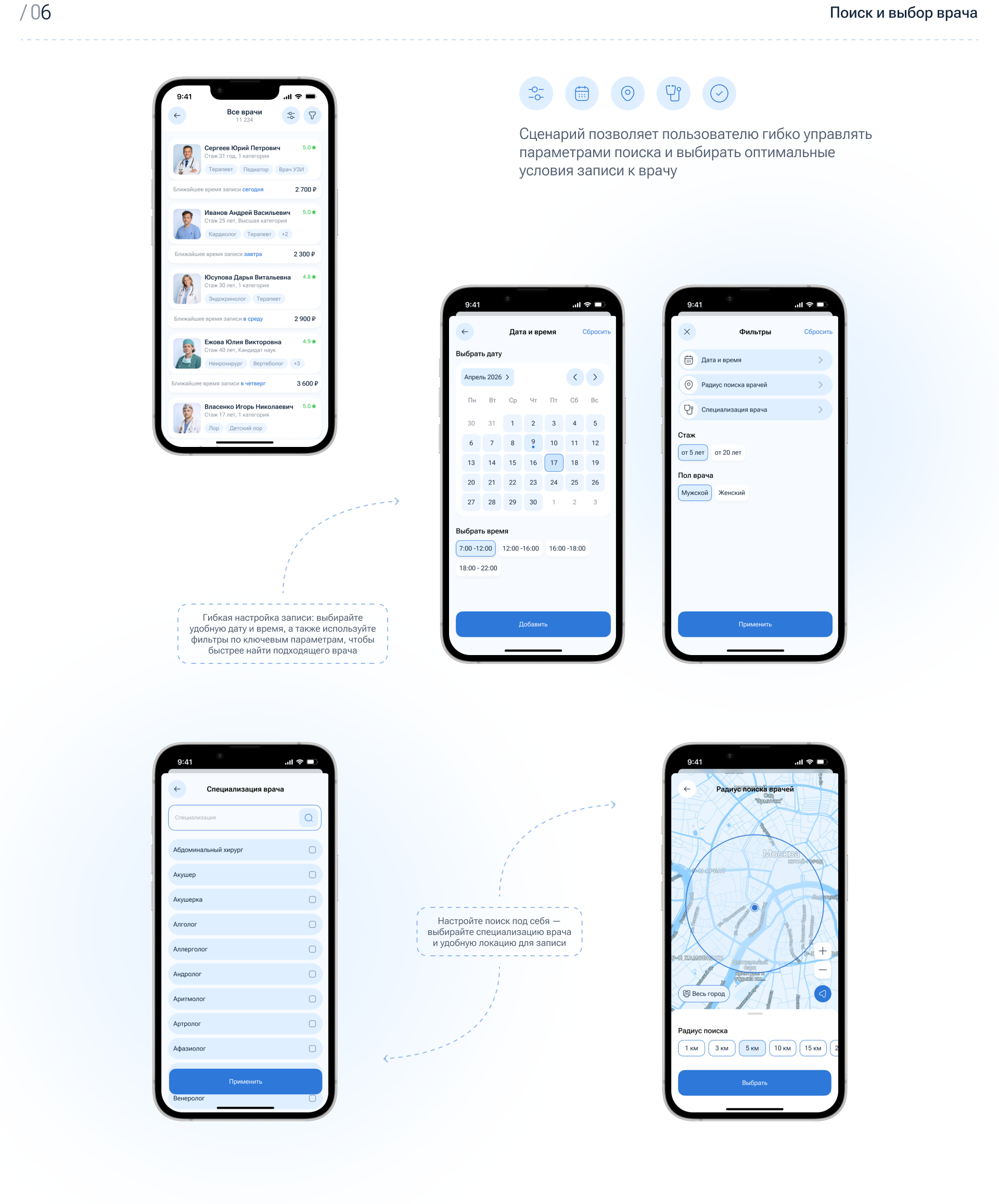 HealthQ — Mobile Healthcare App Design — Изображение №6 — Интерфейсы на Dprofile
