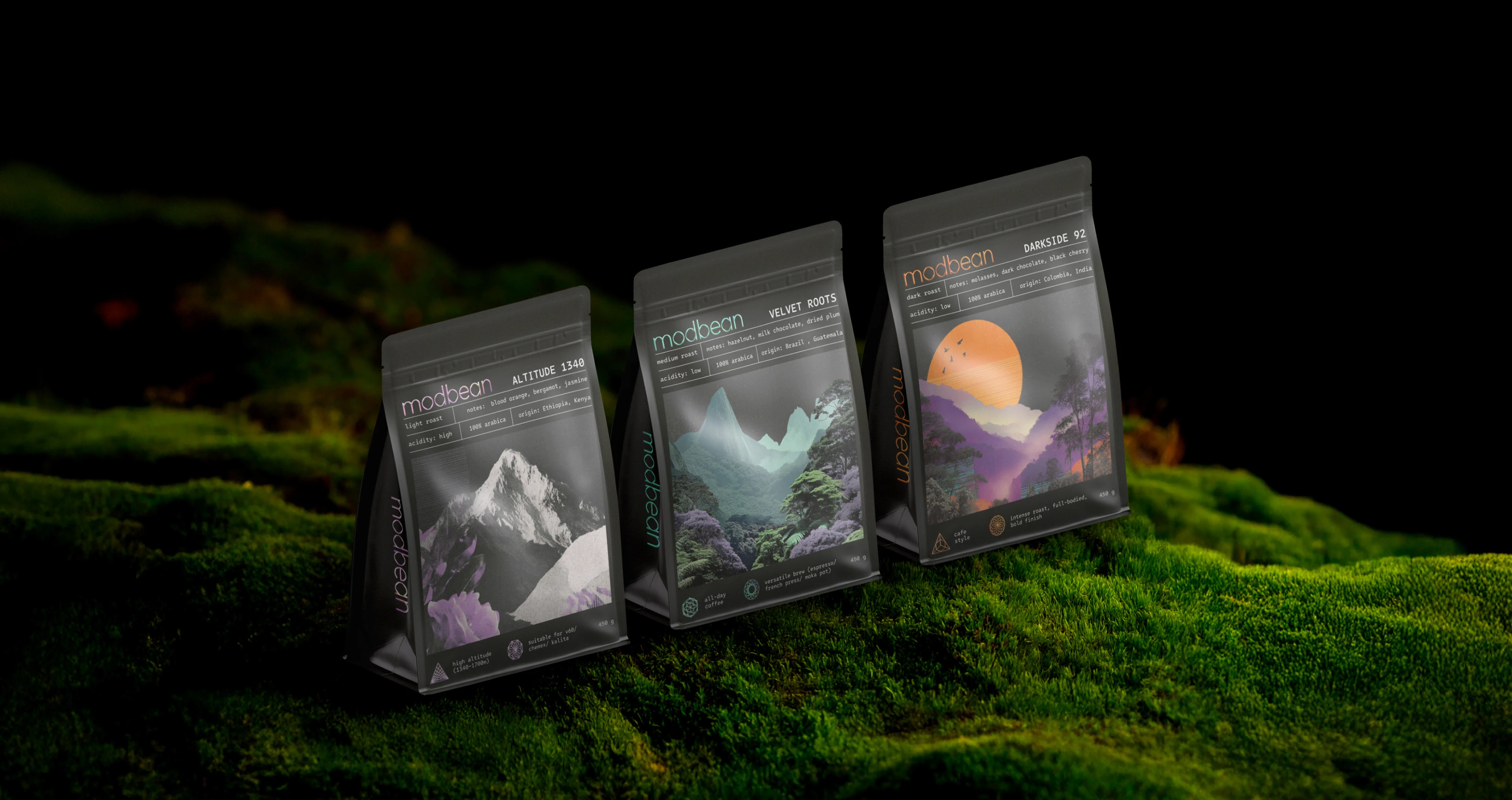 MODBEAN | Дизайн упаковки кофе — Изображение №8 — Брендинг на Dprofile