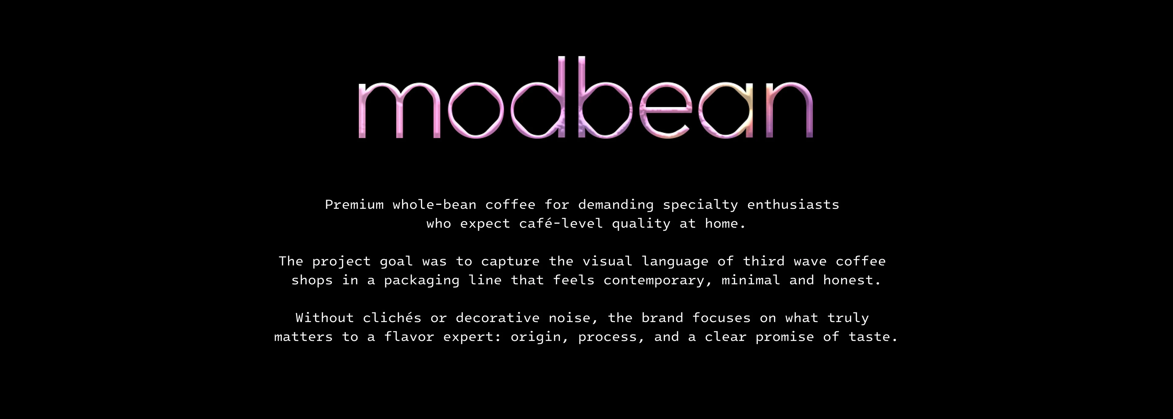 MODBEAN | Дизайн упаковки кофе — Изображение №2 — Брендинг на Dprofile