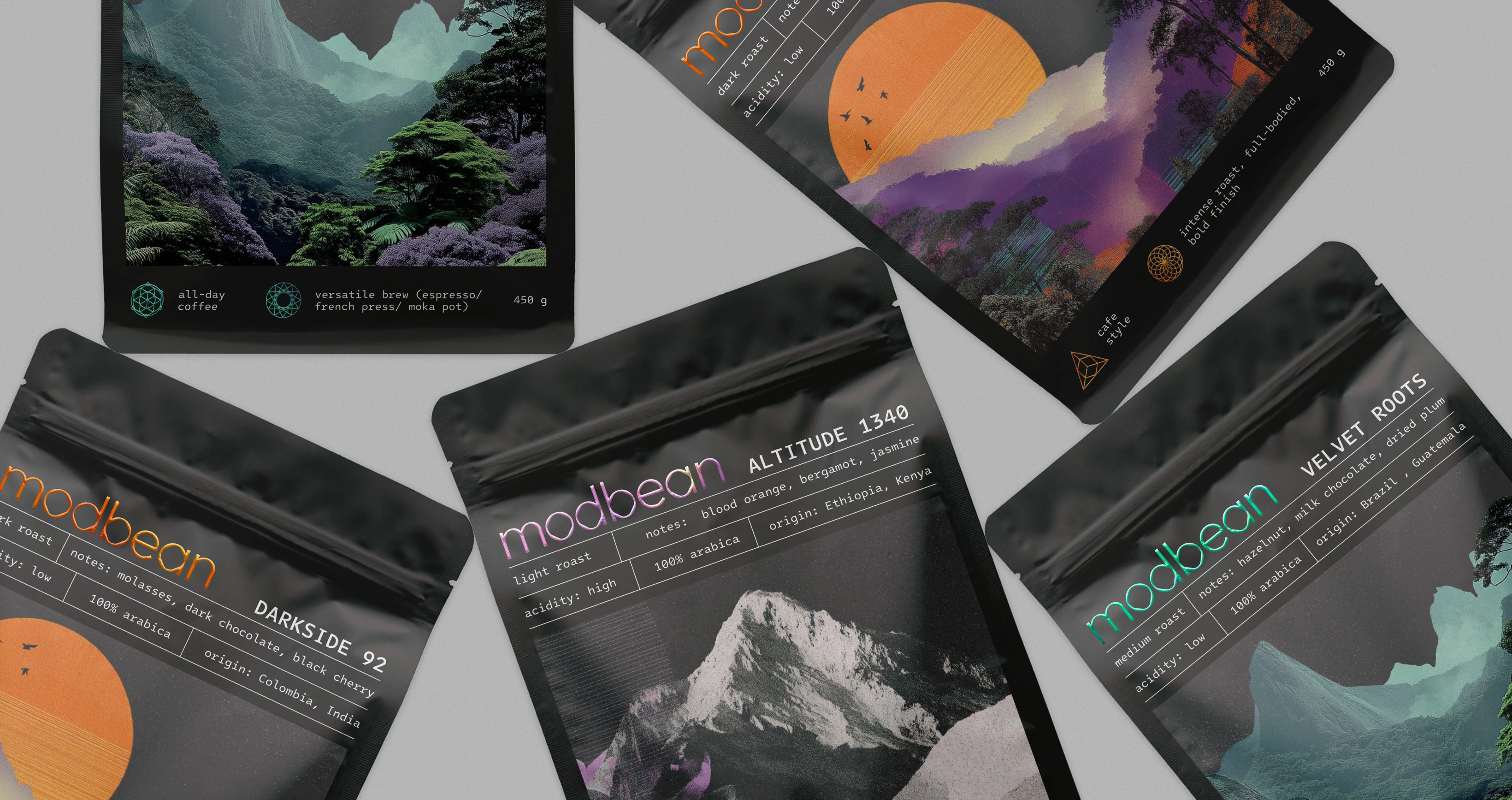 MODBEAN | Дизайн упаковки кофе — Изображение №9 — Брендинг на Dprofile