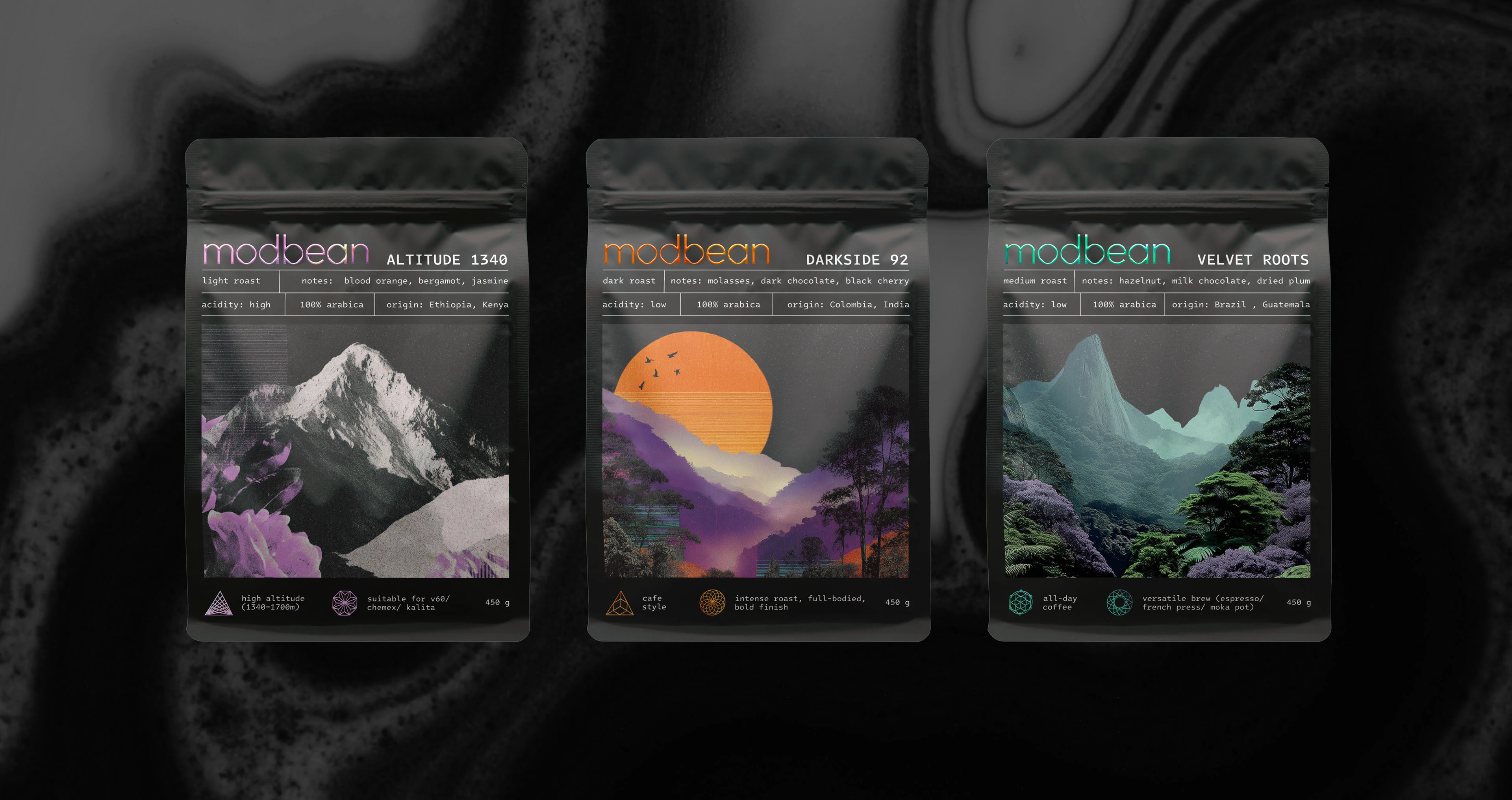 MODBEAN | Дизайн упаковки кофе — Изображение №5 — Брендинг на Dprofile