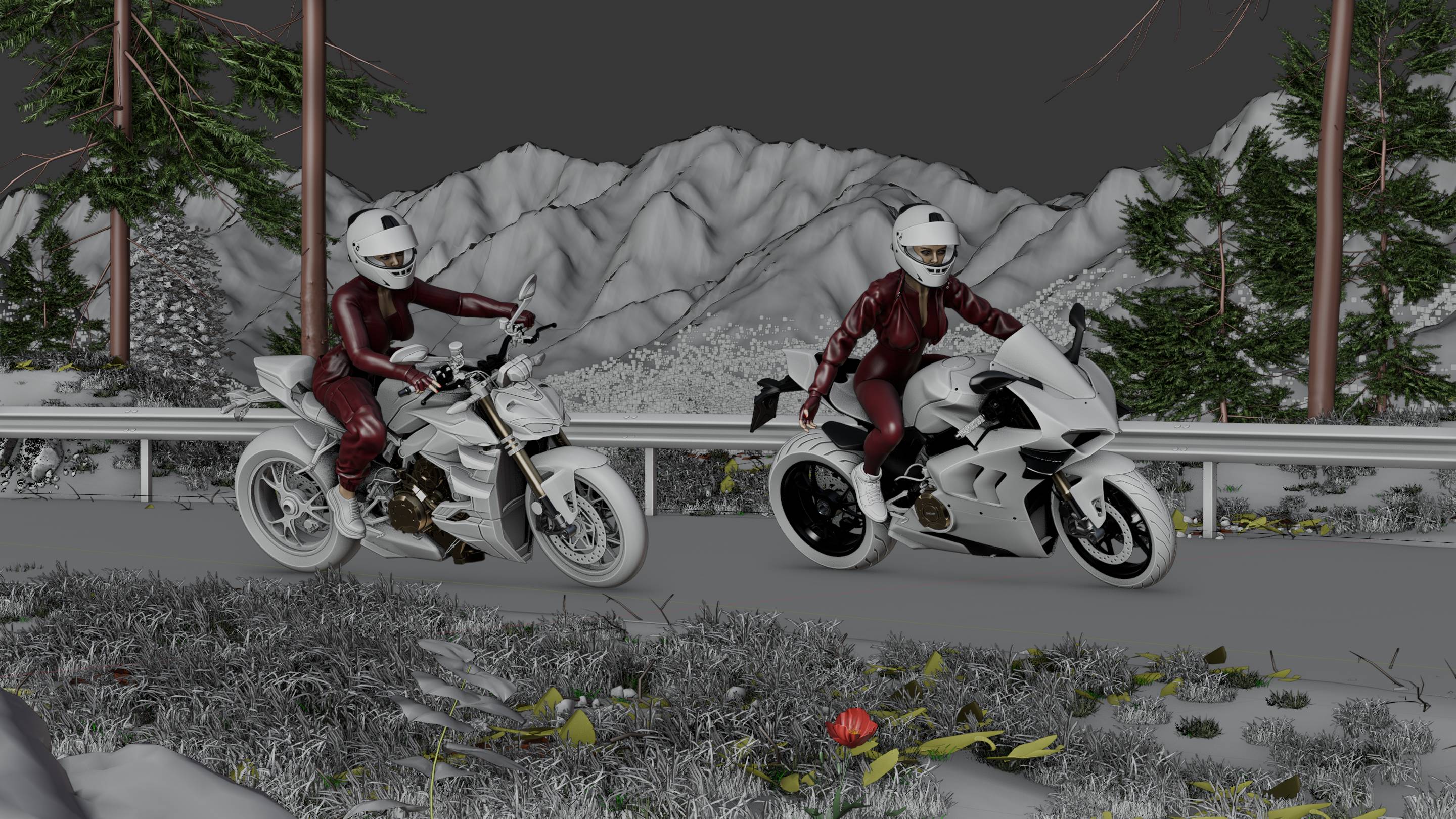 Ducati — Изображение №5 — Иллюстрация, 3D на Dprofile