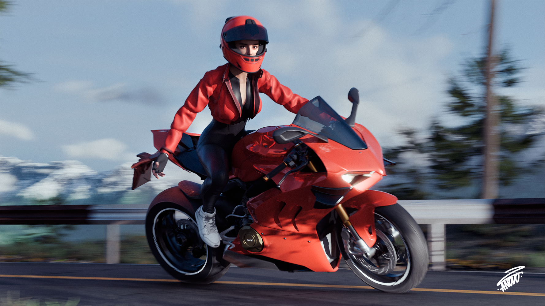 Ducati — Изображение №2 — Иллюстрация, 3D на Dprofile