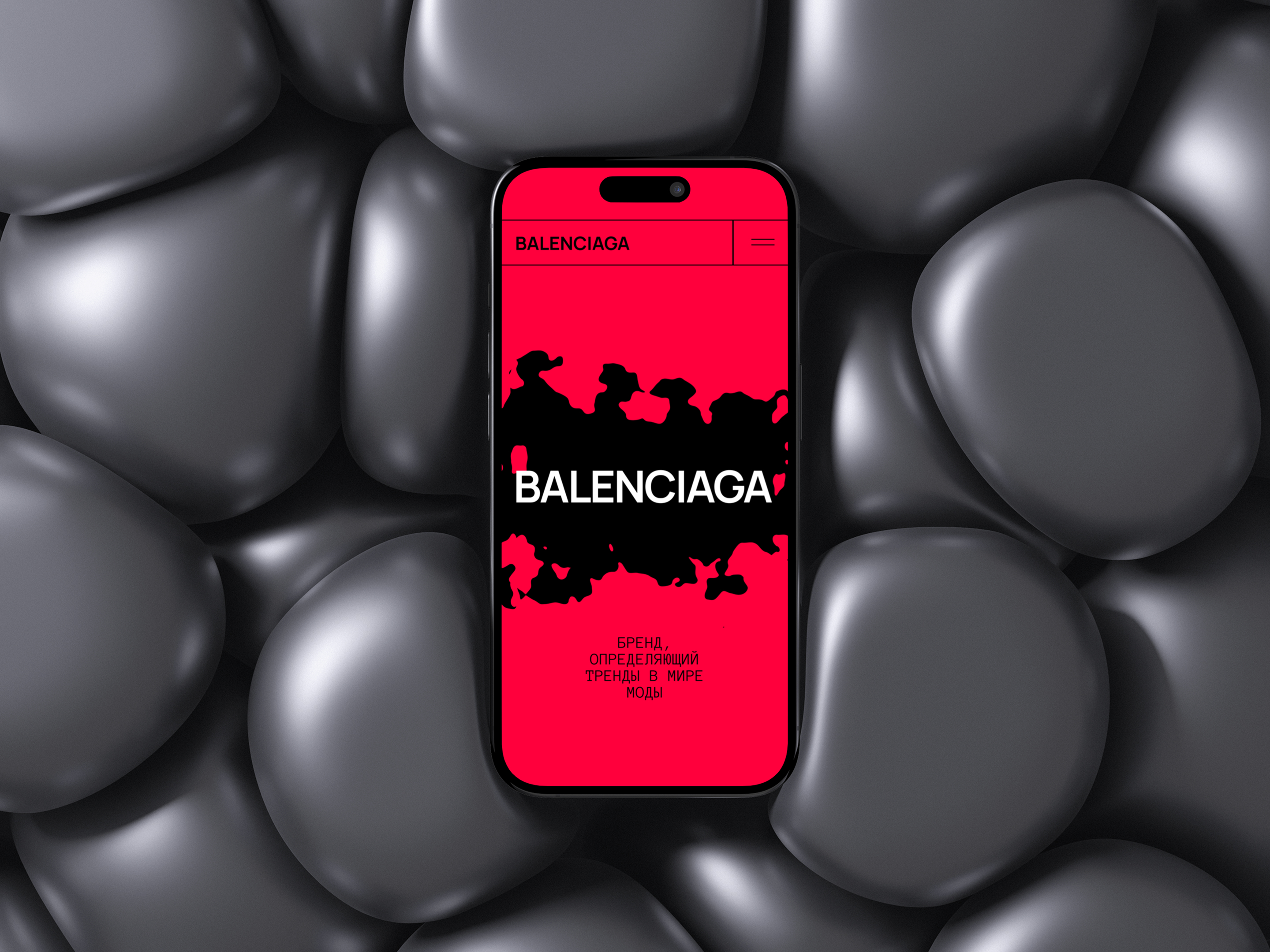 Сайт - история бренда  BALENCIAGA — Изображение №1 — Интерфейсы на Dprofile