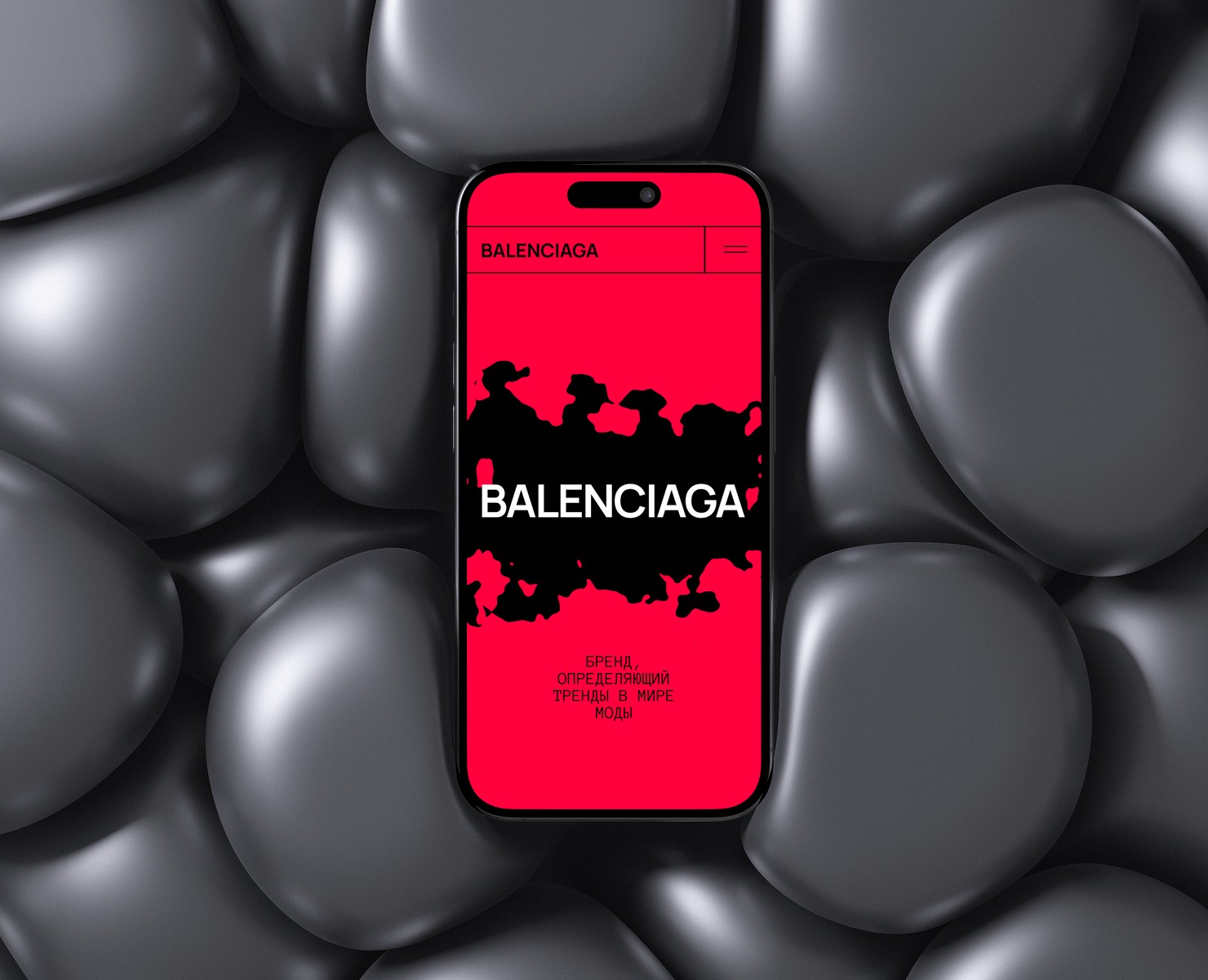 Сайт - история бренда  BALENCIAGA — Интерфейсы на Dprofile