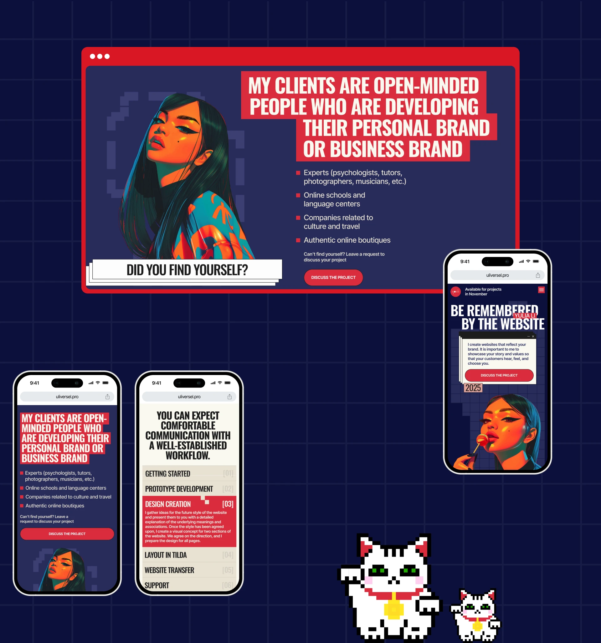 Digital portfolio | Yulia Li — Изображение №5 — Интерфейсы, Иллюстрация на Dprofile