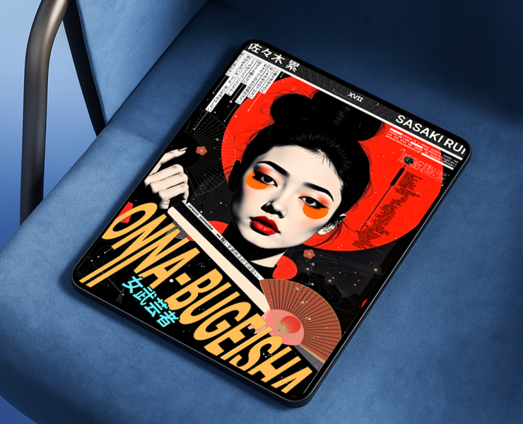 Cерия постеров Onna-bugeisha — Графика, Нейро на Dprofile
