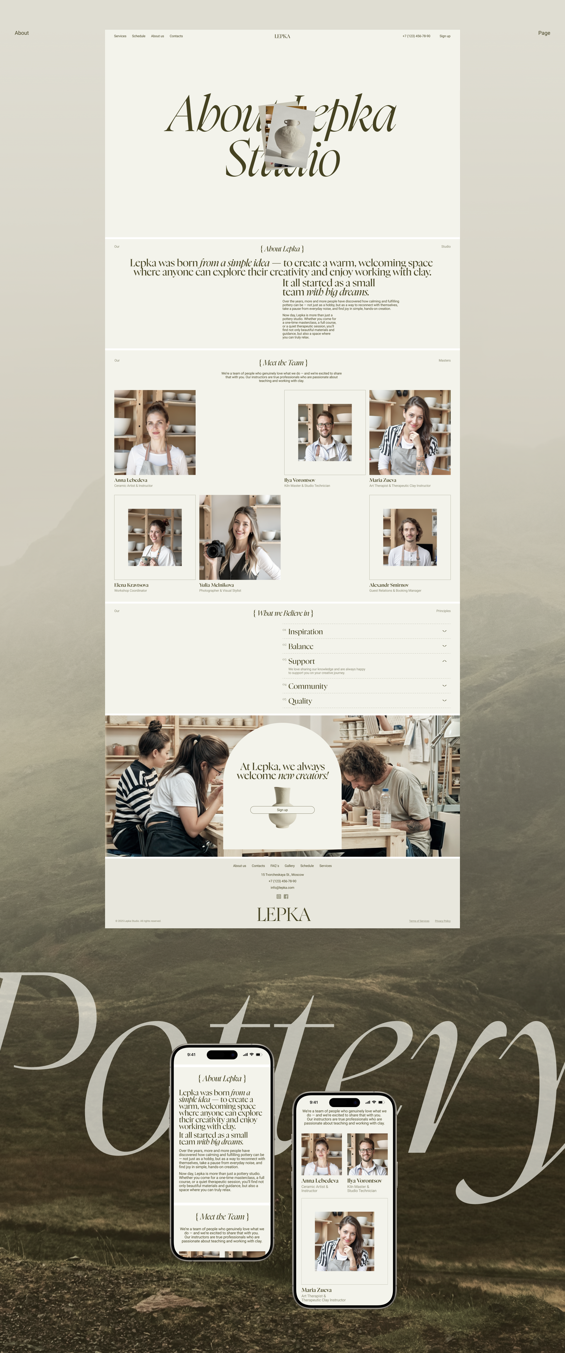 LEPKA | Corporate Website — Изображение №5 — Интерфейсы на Dprofile