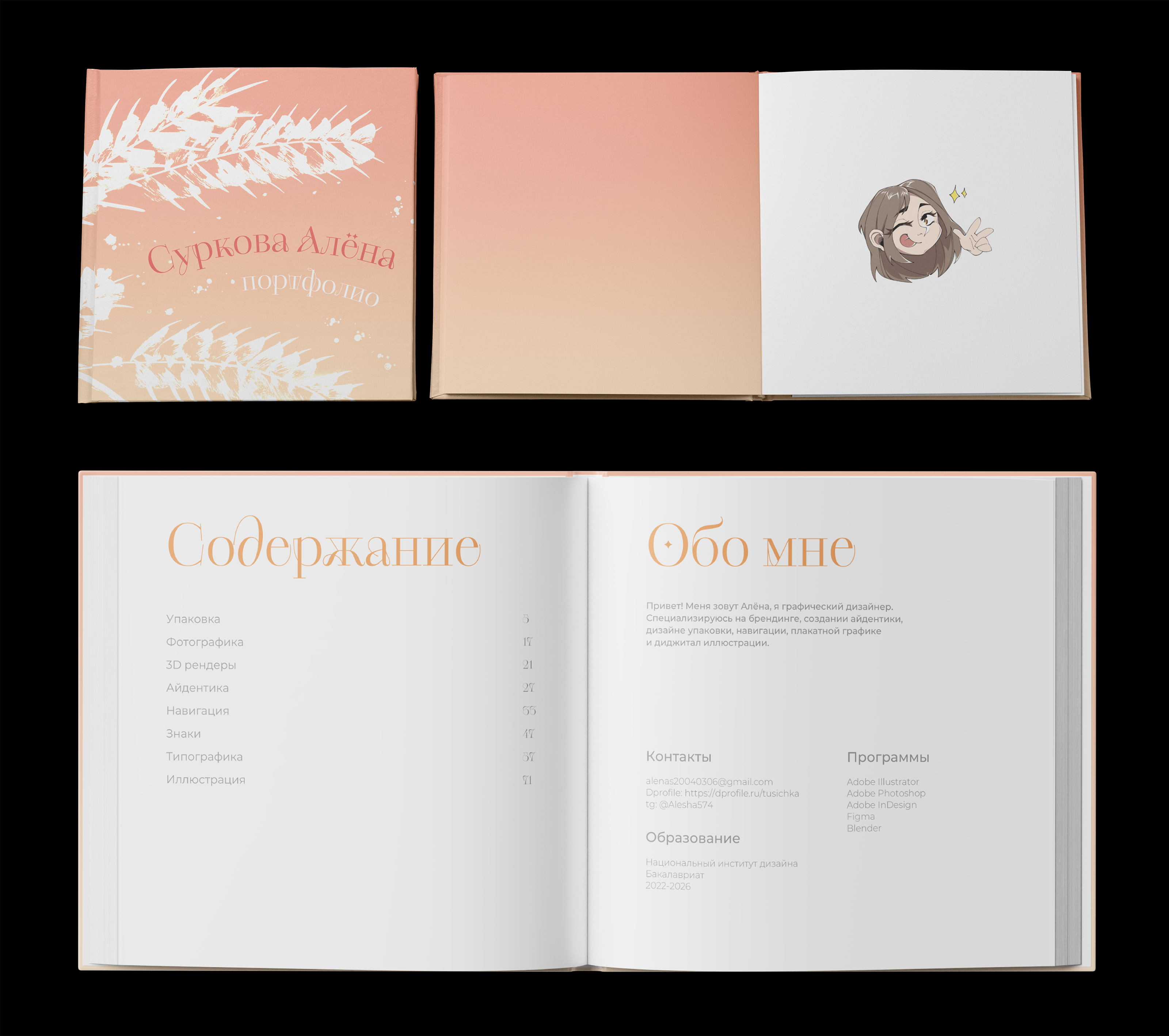 Книга–портфолио — Изображение №2 — Графика на Dprofile