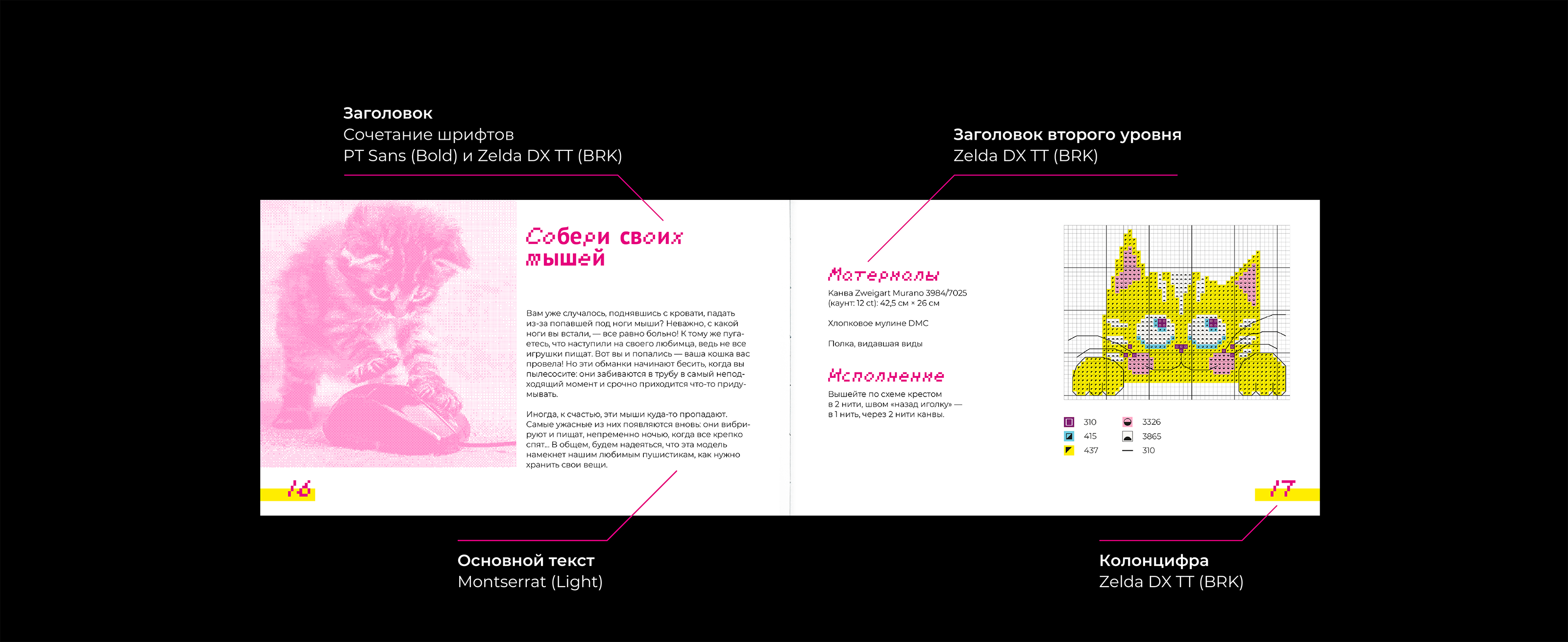 Дизайн многостраничного издания «Вышейте мне кота!» — Изображение №10 — Графика на Dprofile