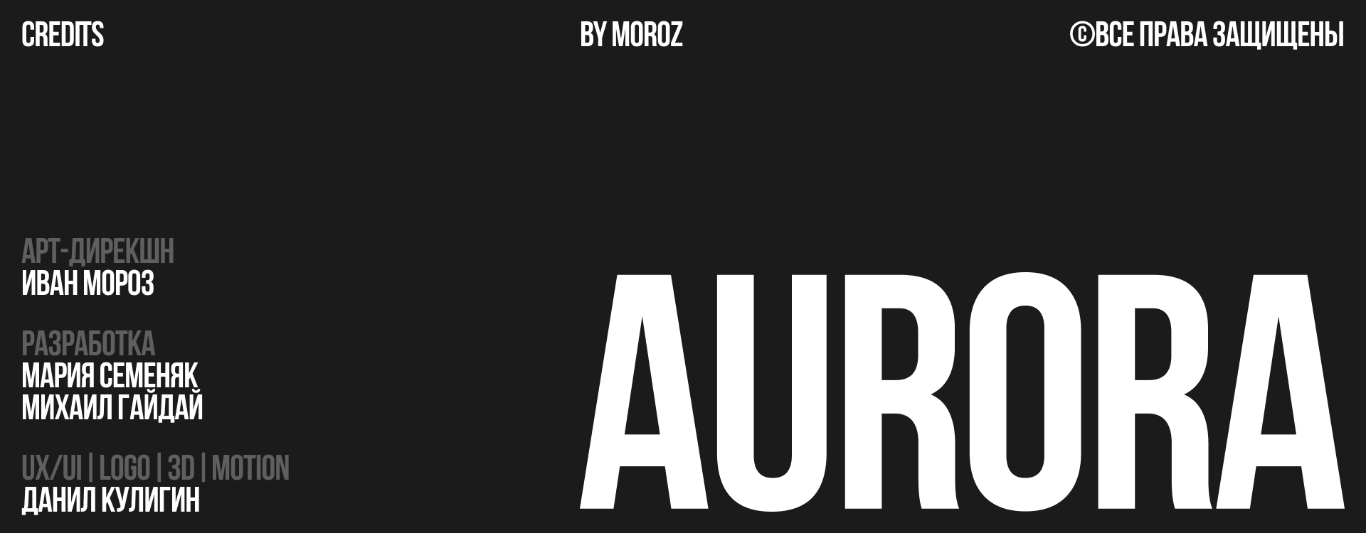AURORA — Корпоративный сайт — Изображение №10 — Интерфейсы, Анимация на Dprofile