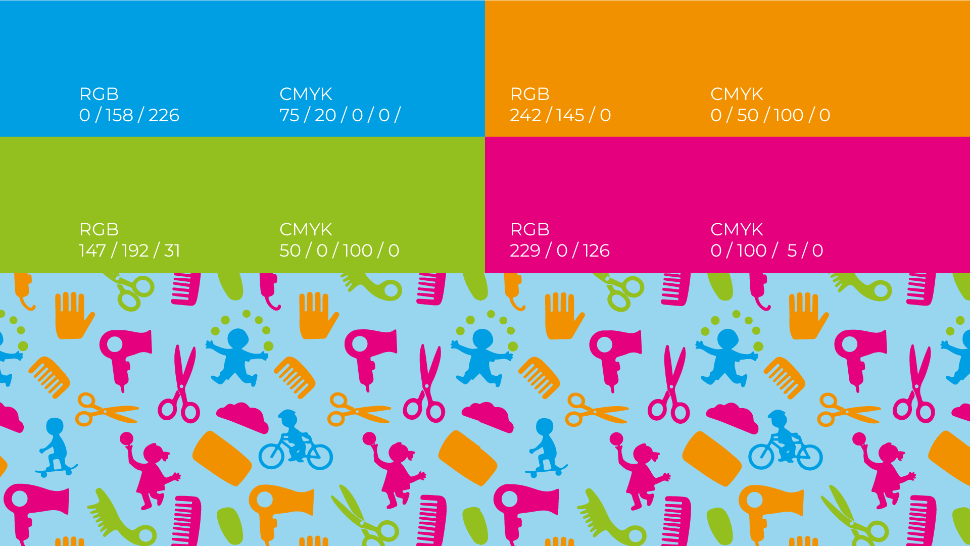 Фирменный стиль детской парикмахерской — Изображение №4 — Брендинг, Графика на Dprofile