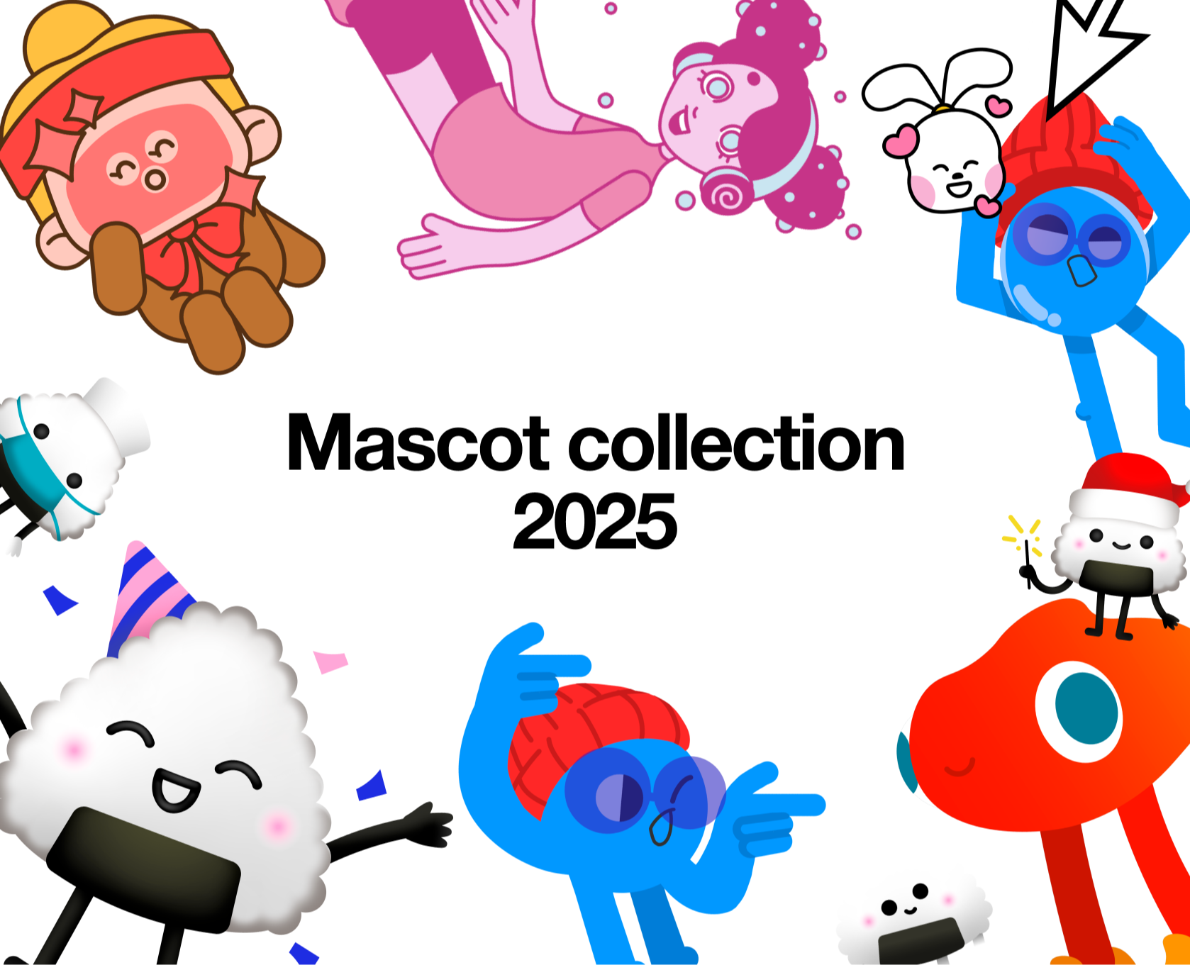 Коллекция маскотов 2025 — Брендинг, Иллюстрация на Dprofile