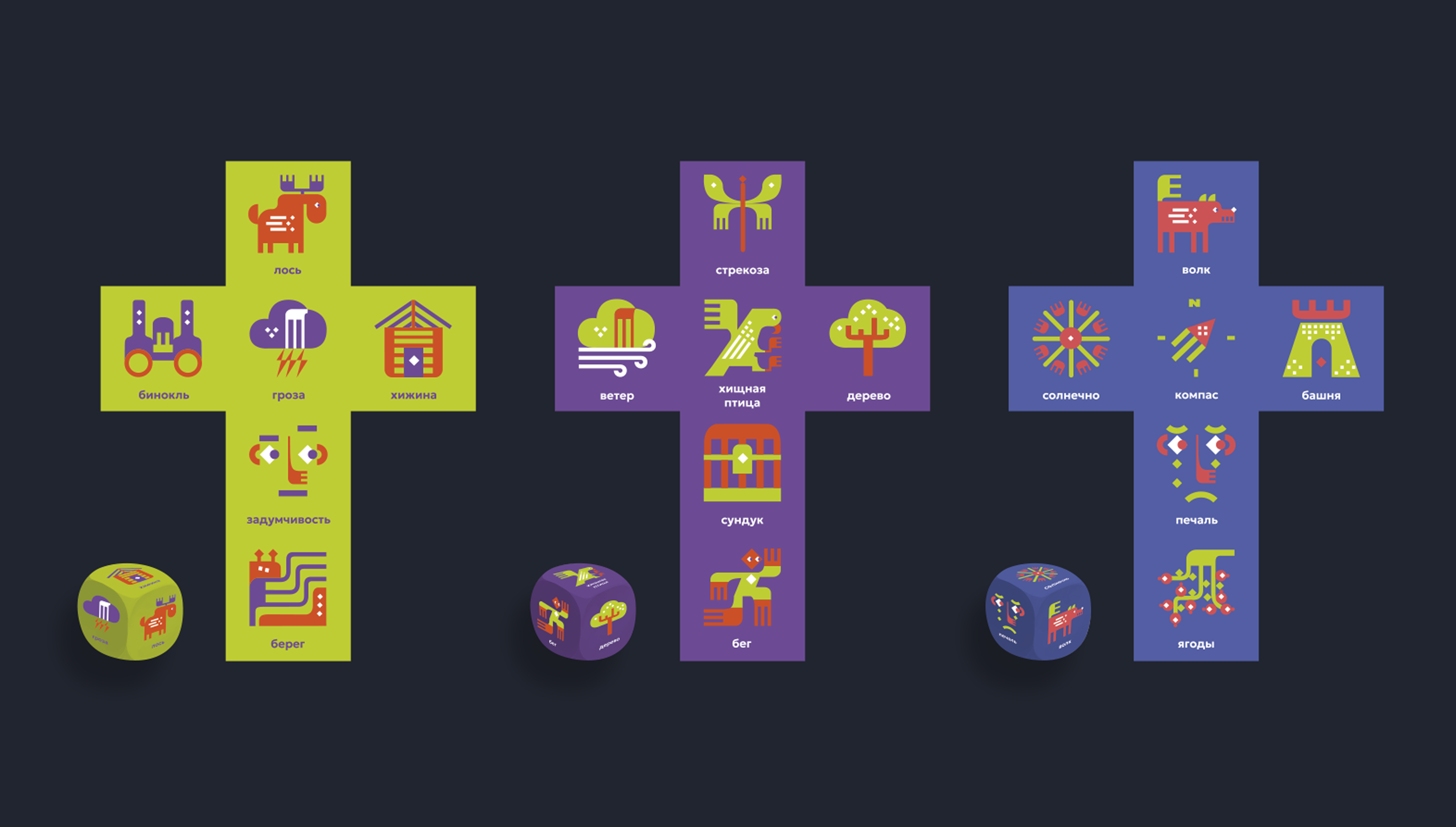 Дизайн настольной игры "Кубики Историй" — Изображение №12 — Брендинг, Графика на Dprofile