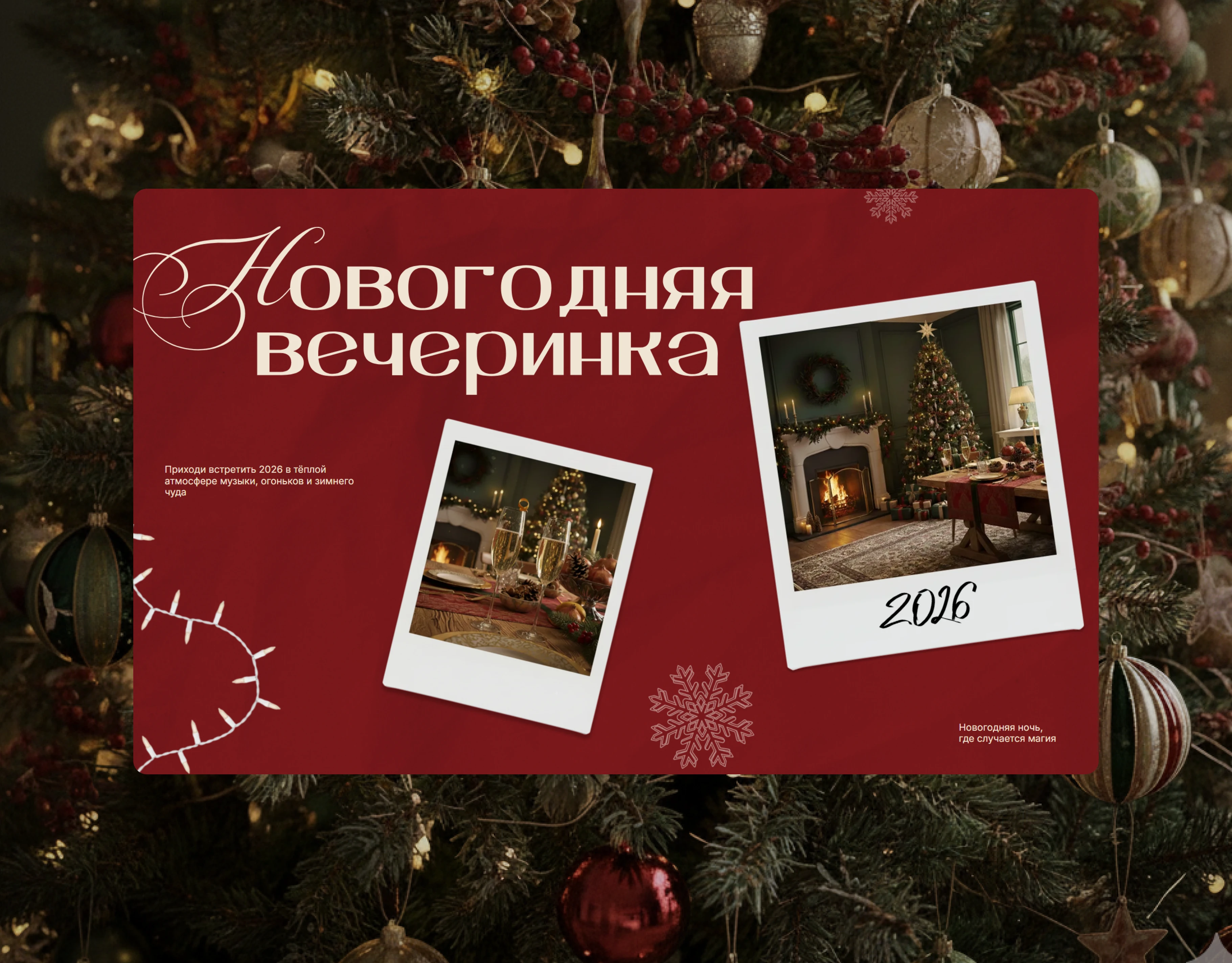 Новогодний сайт | Сайт Новый Год — Изображение №1 — Интерфейсы на Dprofile