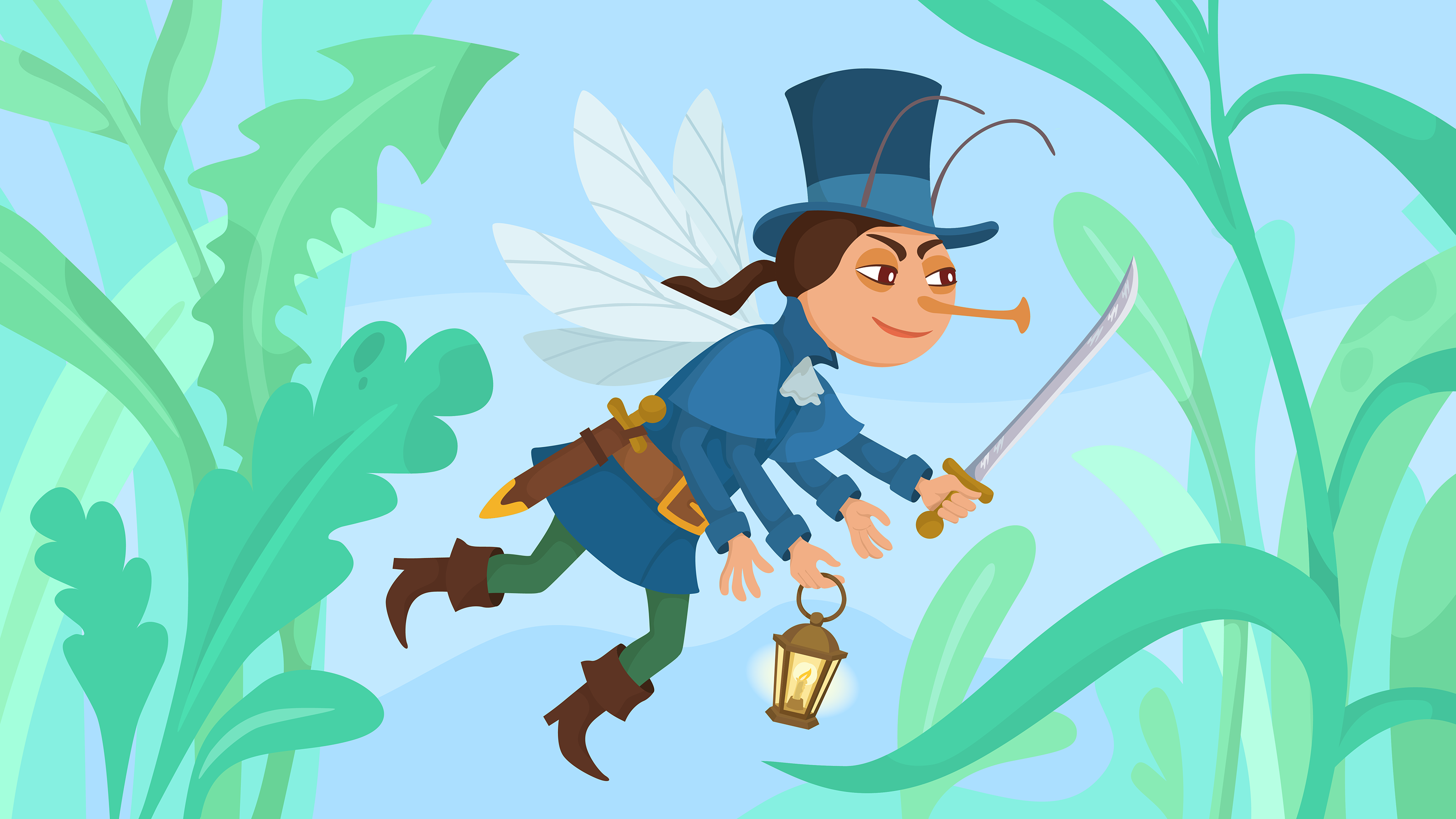 Иллюстрации к «Мухе-Цокотухе», электронное издание — Изображение №4 — Иллюстрация, Графика на Dprofile