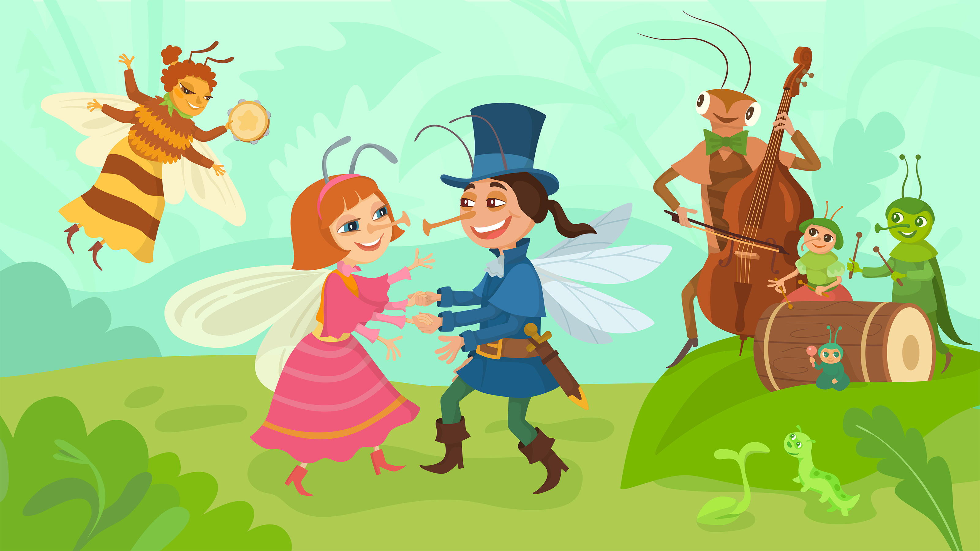 Иллюстрации к «Мухе-Цокотухе», электронное издание — Изображение №5 — Иллюстрация, Графика на Dprofile