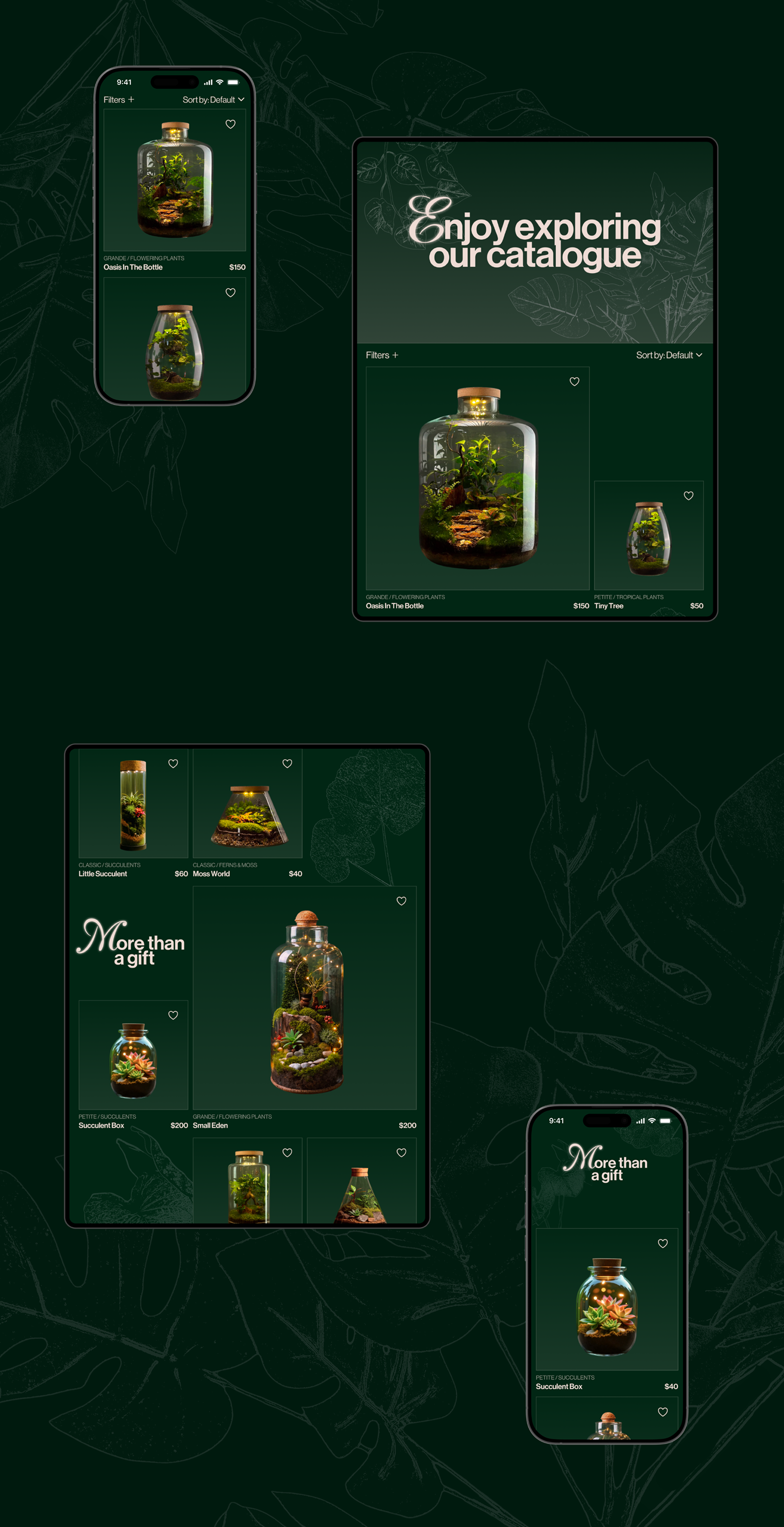 NeoPure | website | интернет-магазин флорариумов — Изображение №5 — Интерфейсы, Брендинг на Dprofile