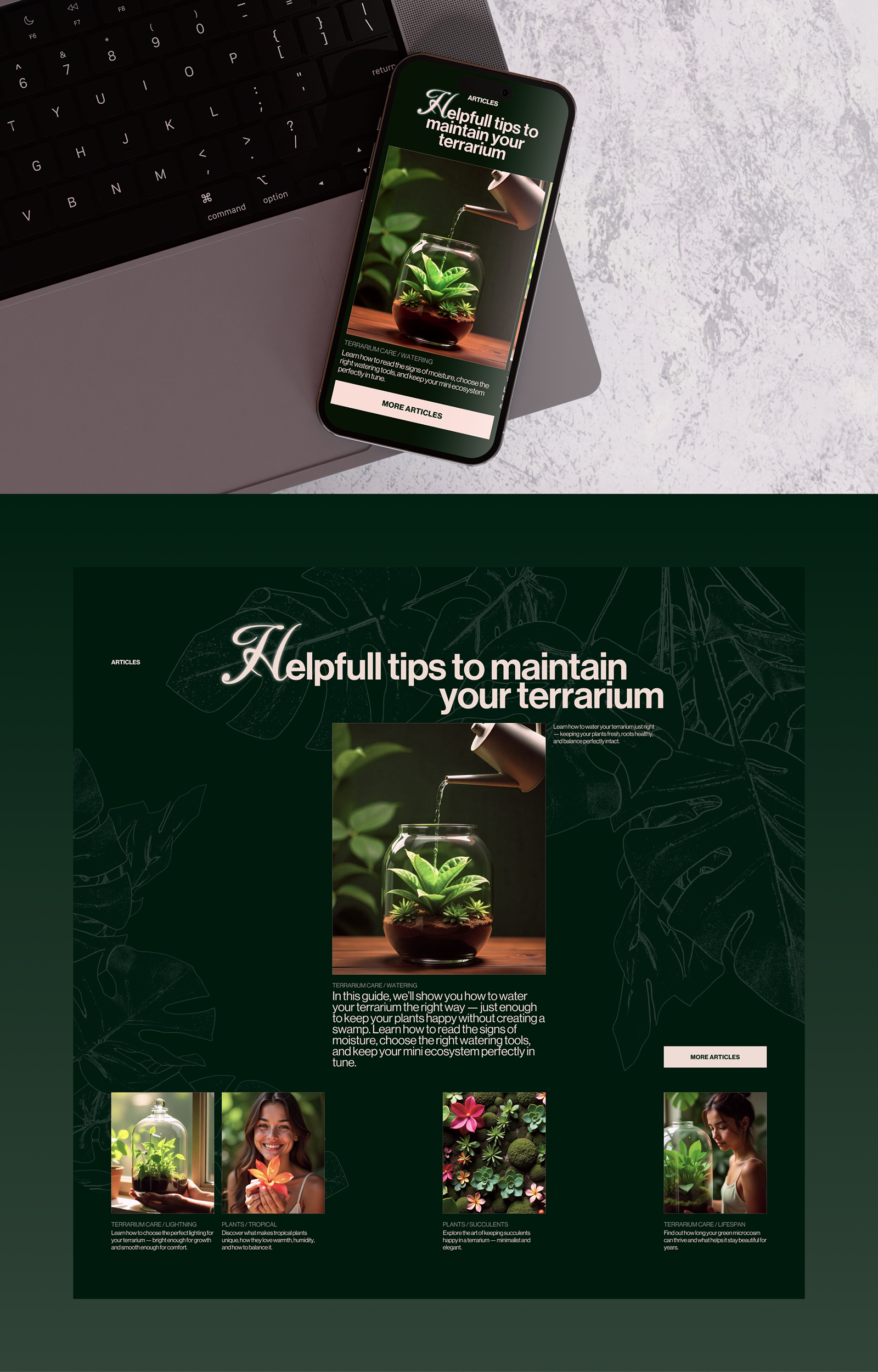 NeoPure | website | интернет-магазин флорариумов — Изображение №4 — Интерфейсы, Брендинг на Dprofile