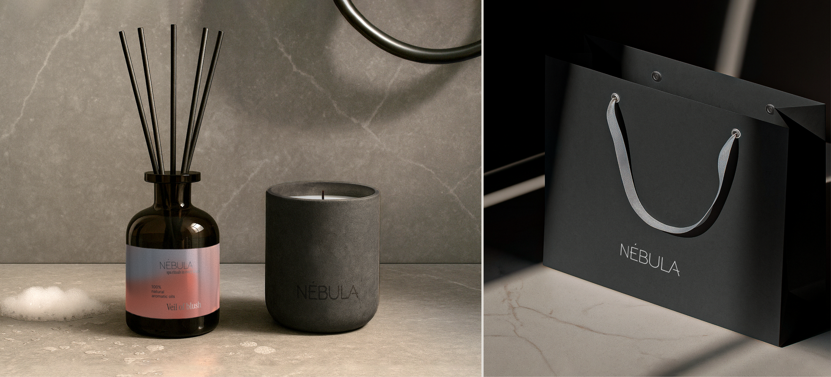 NEBULA брендинг айдентика упаковка — Изображение №10 — Брендинг на Dprofile