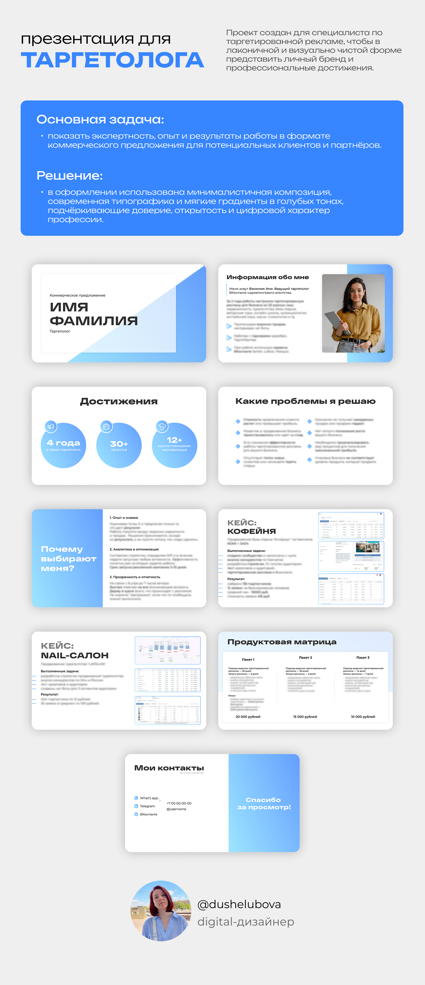 Презентация для  таргетолога — Изображение №1 — Маркетинг на Dprofile