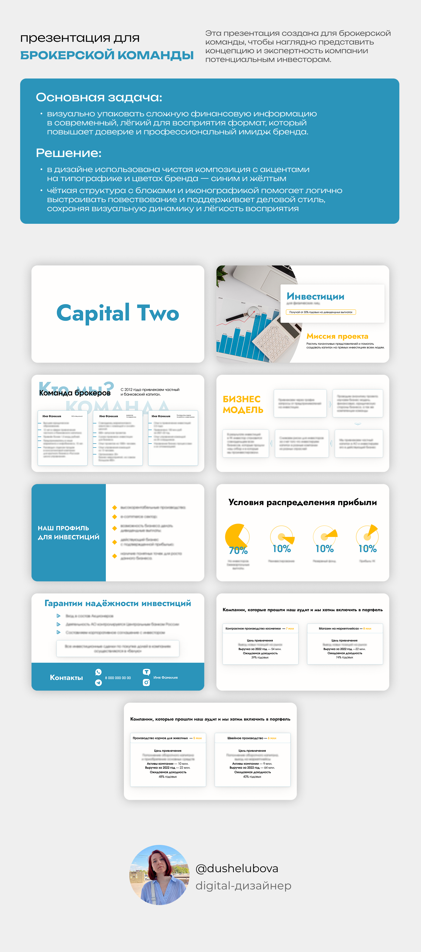 Презентация для брокерской команды — Изображение №1 — Маркетинг на Dprofile