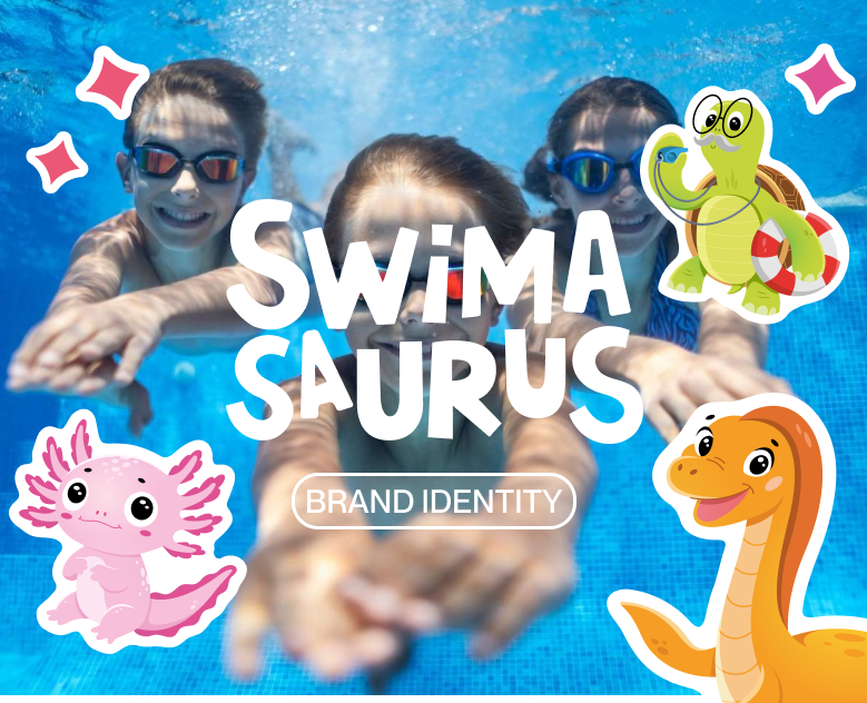 Разработка айдентики для SwimaSaurus — Брендинг, Иллюстрация на Dprofile