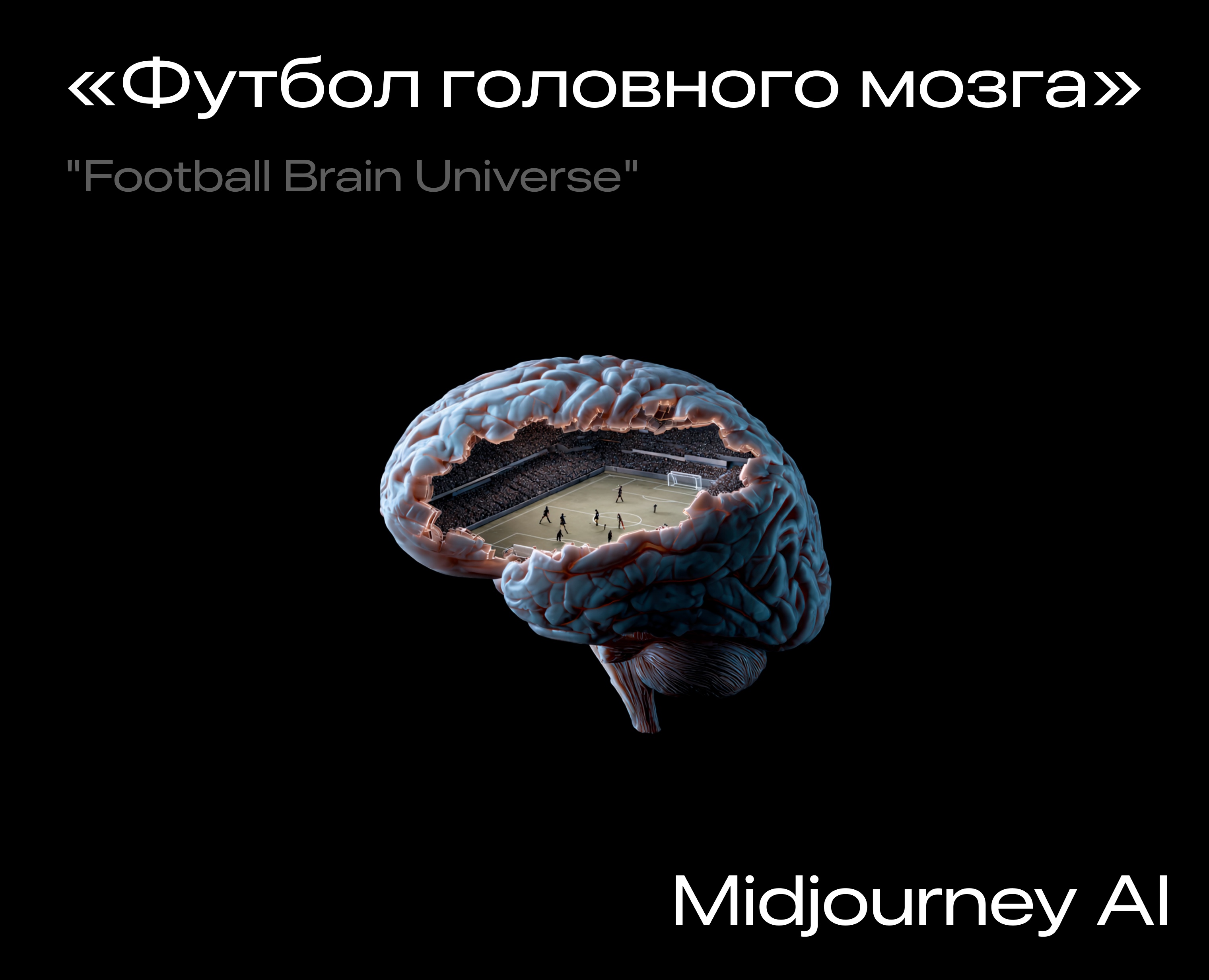 Футбол головного мозга | Midjourney AI — Иллюстрация, Графика на Dprofile