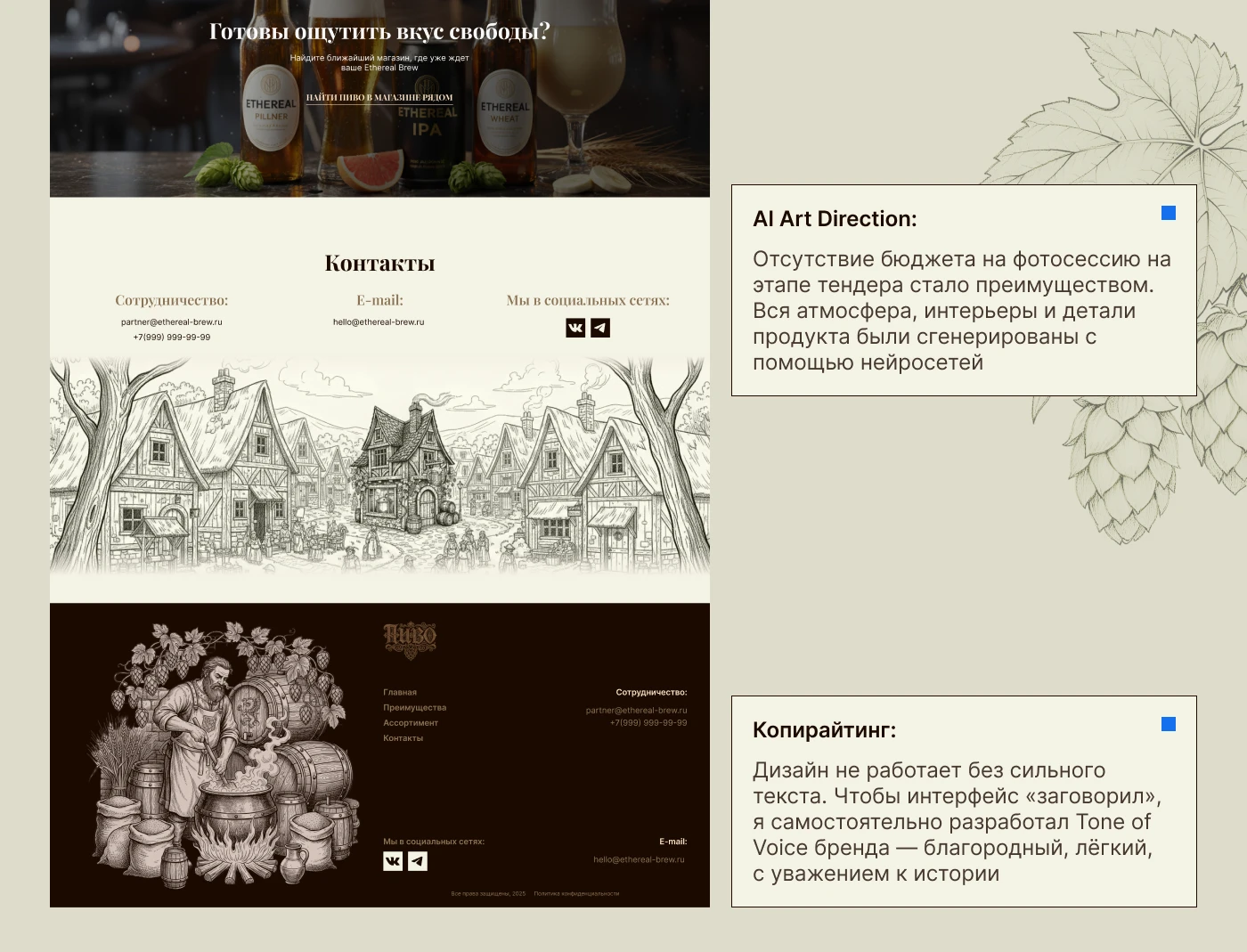 Baltika Premium Concept — Изображение №4 — Интерфейсы, Брендинг на Dprofile