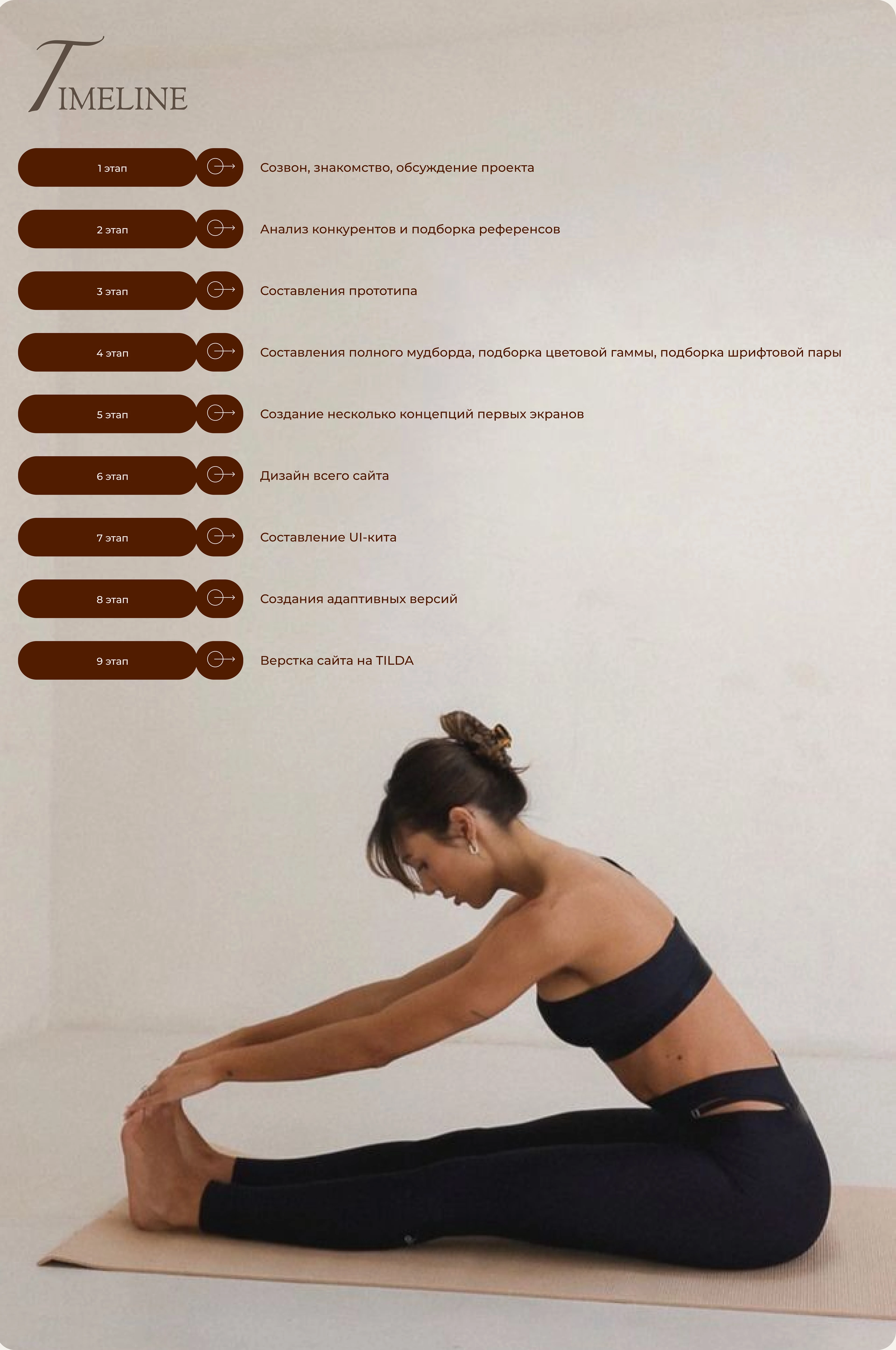 Landing page for yoga coach — Изображение №3 — Интерфейсы на Dprofile