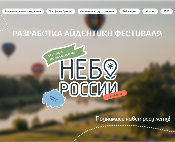 Айдентика фестиваля воздухоплавания «Небо России» — Брендинг на Dprofile