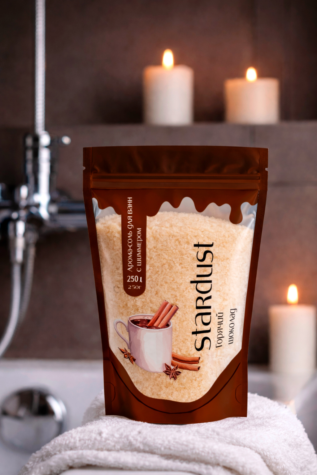 Упаковка арома-соли для ванны с шиммером — Изображение №3 — Брендинг, Промдизайн на Dprofile