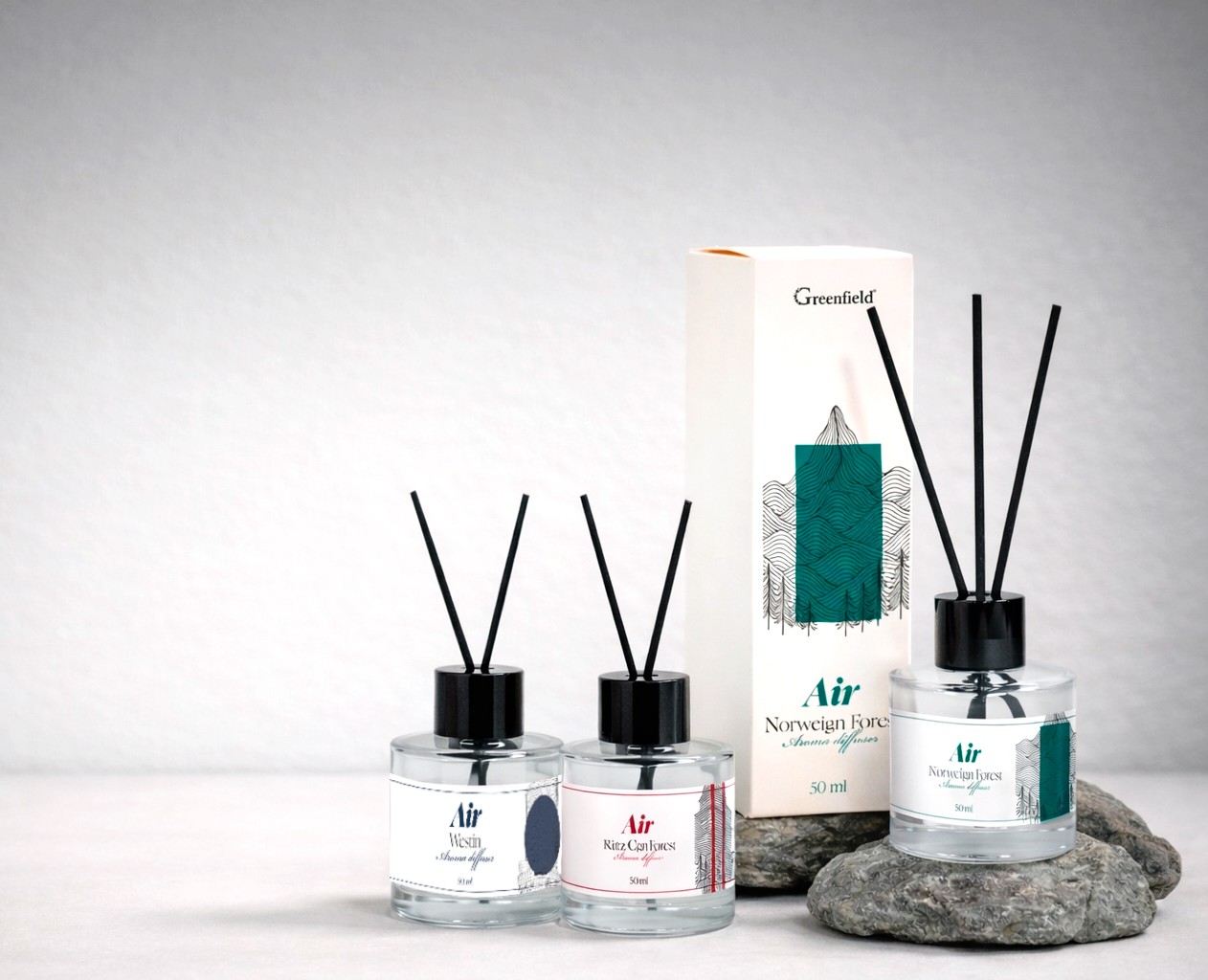 Упаковка ароматических диффузоров для дома на Dprofile