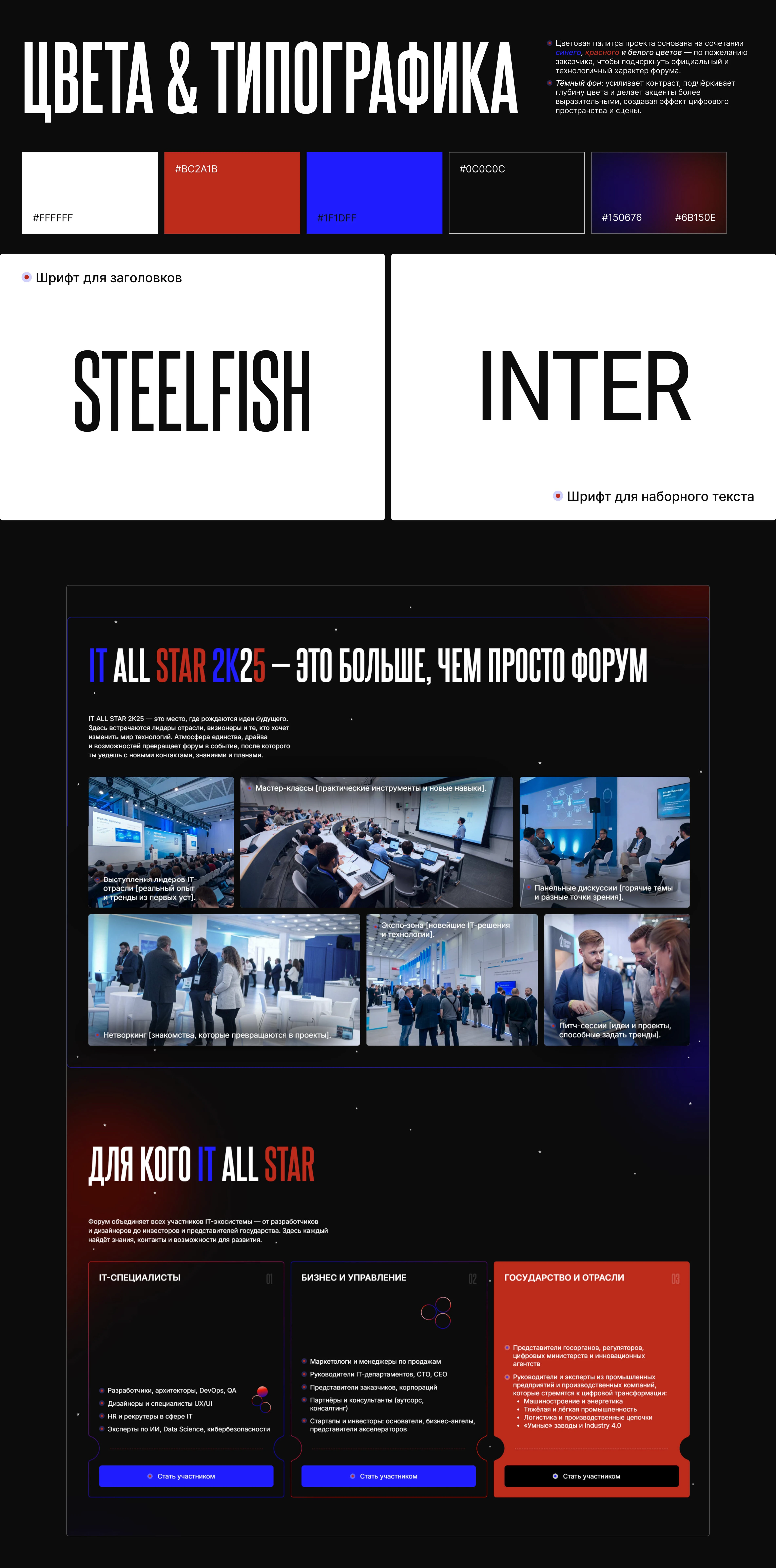 Landing page для международного форума IT-специалистов — Изображение №5 — Интерфейсы на Dprofile