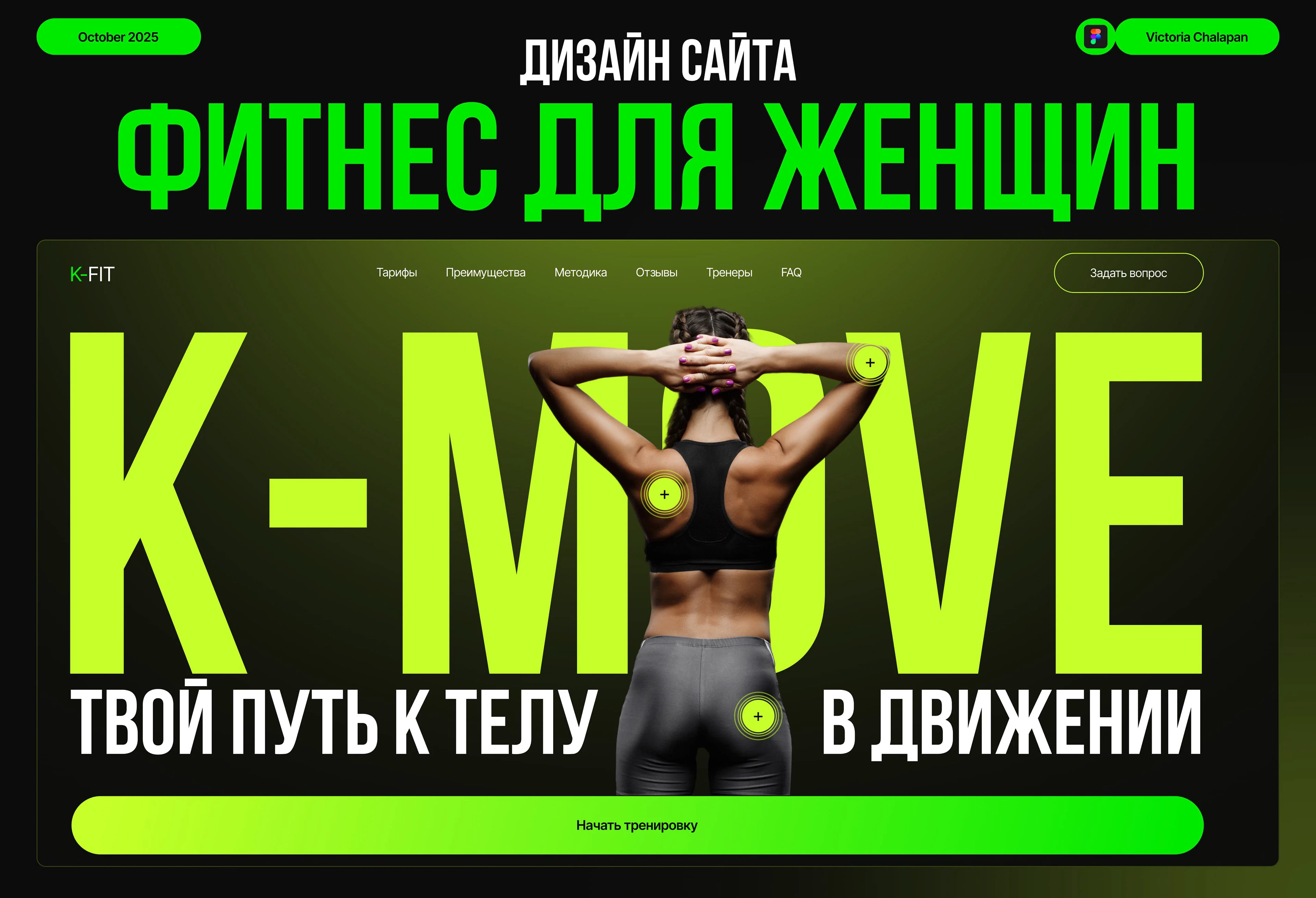 Лендинг женского фитнес-курса — Изображение №1 — Интерфейсы на Dprofile