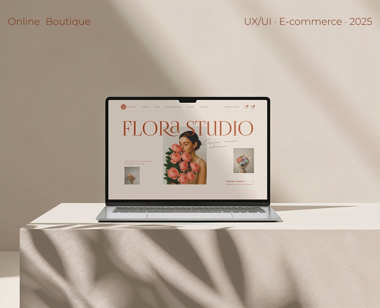 Flora Studio online store — Интерфейсы на Dprofile