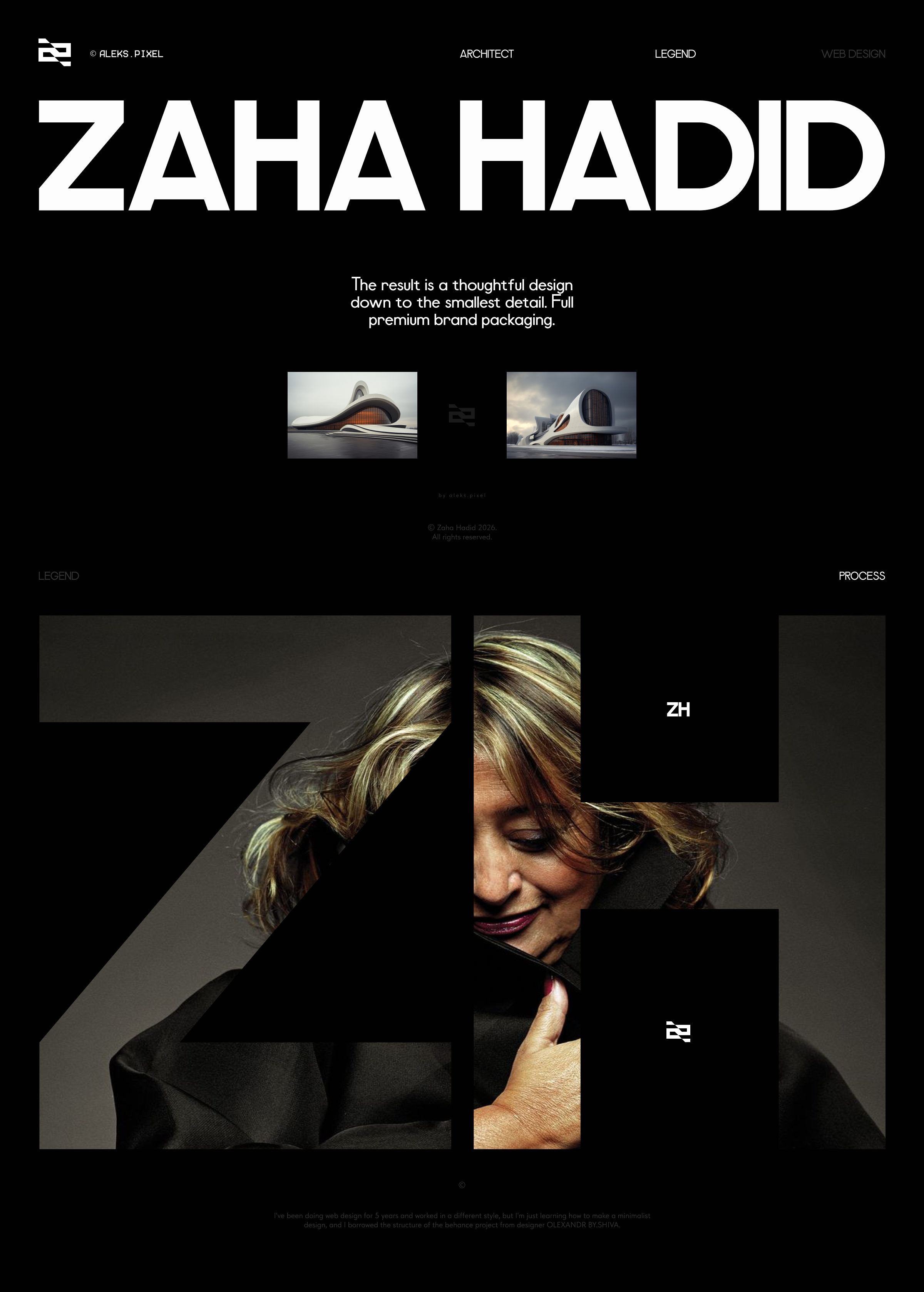 Zaha Hadid Architect © | Branding & UX/UI Design — Изображение №15 — Интерфейсы, Брендинг на Dprofile