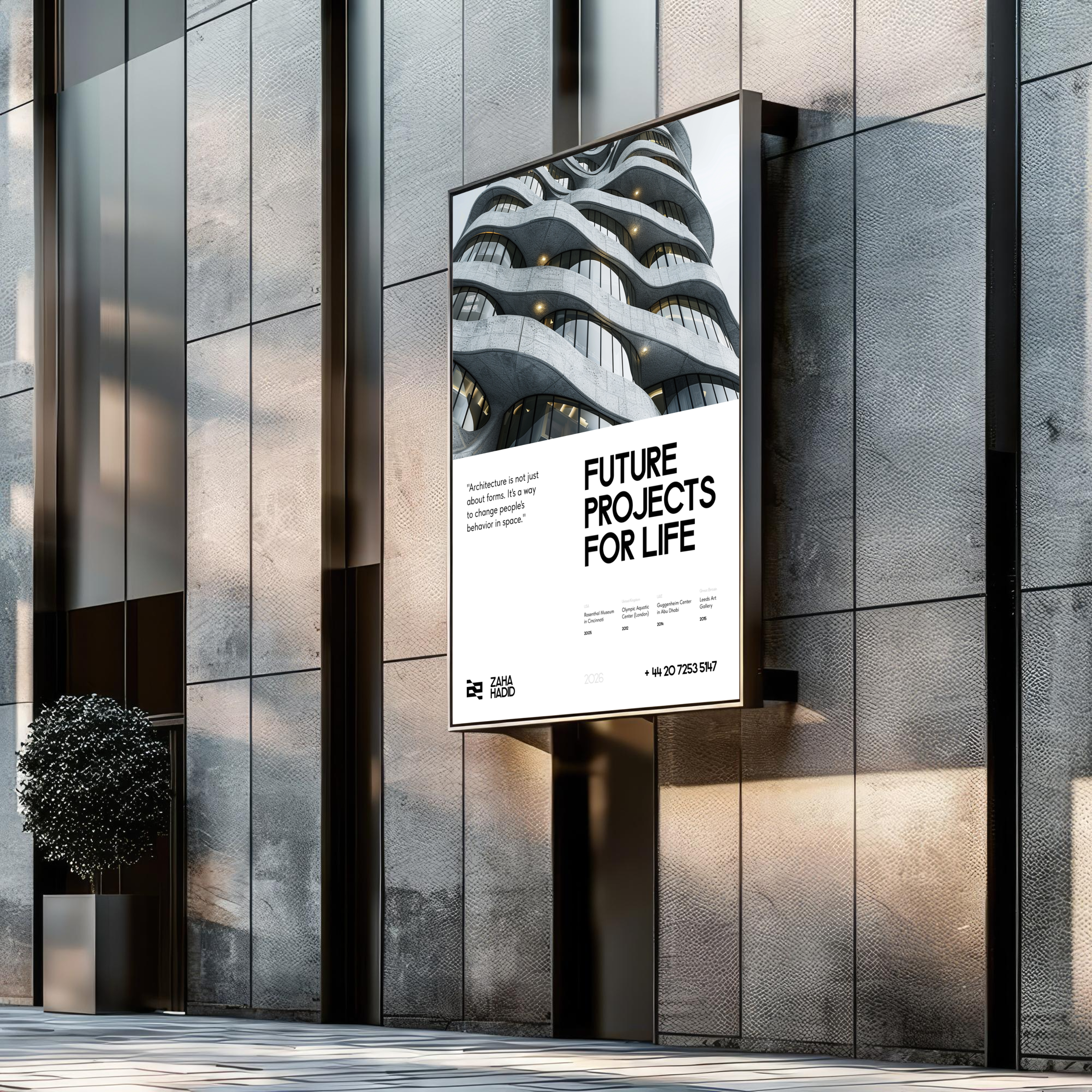 Zaha Hadid Architect © | Branding & UX/UI Design — Изображение №9 — Интерфейсы, Брендинг на Dprofile