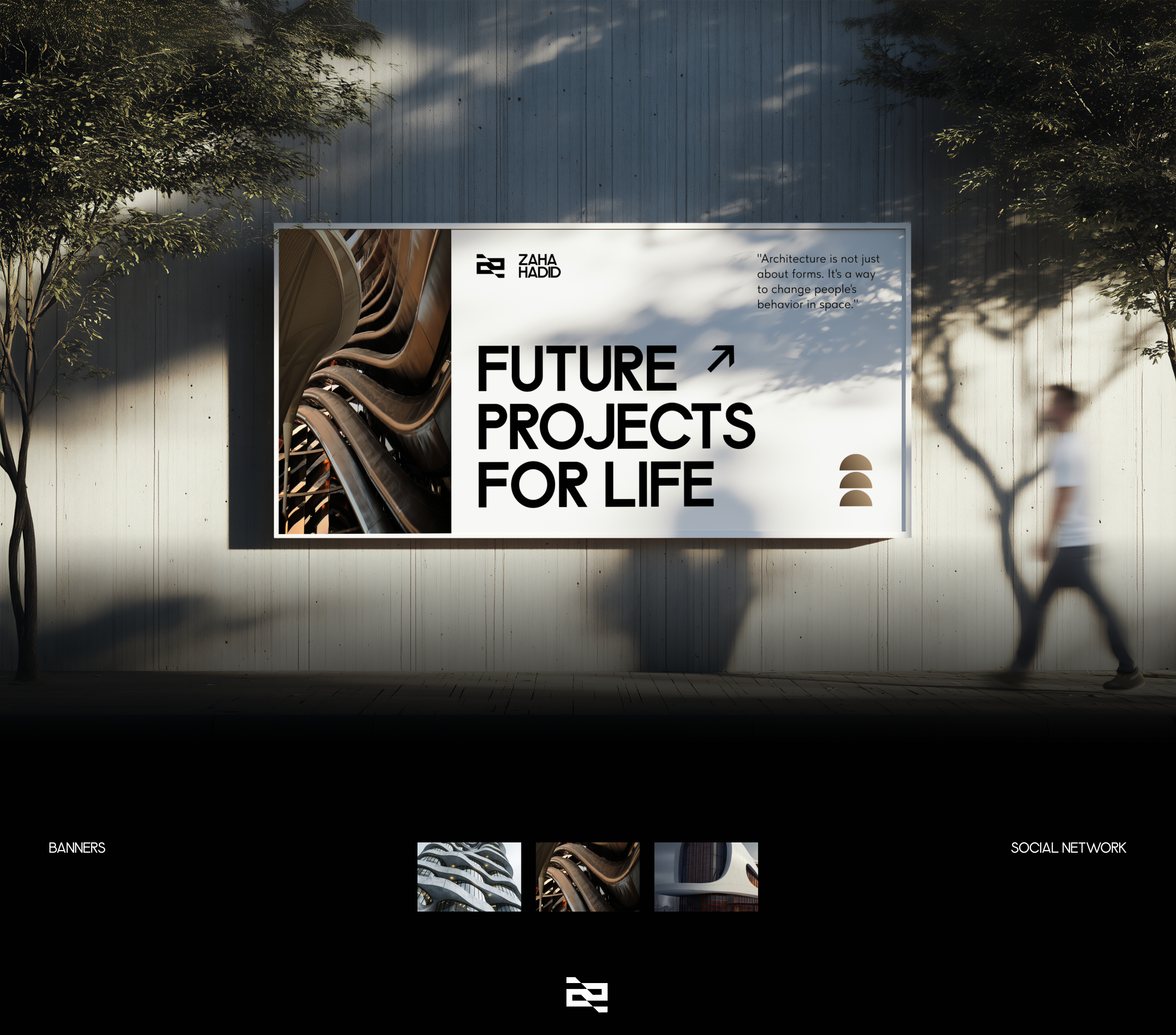 Zaha Hadid Architect © | Branding & UX/UI Design — Изображение №7 — Интерфейсы, Брендинг на Dprofile