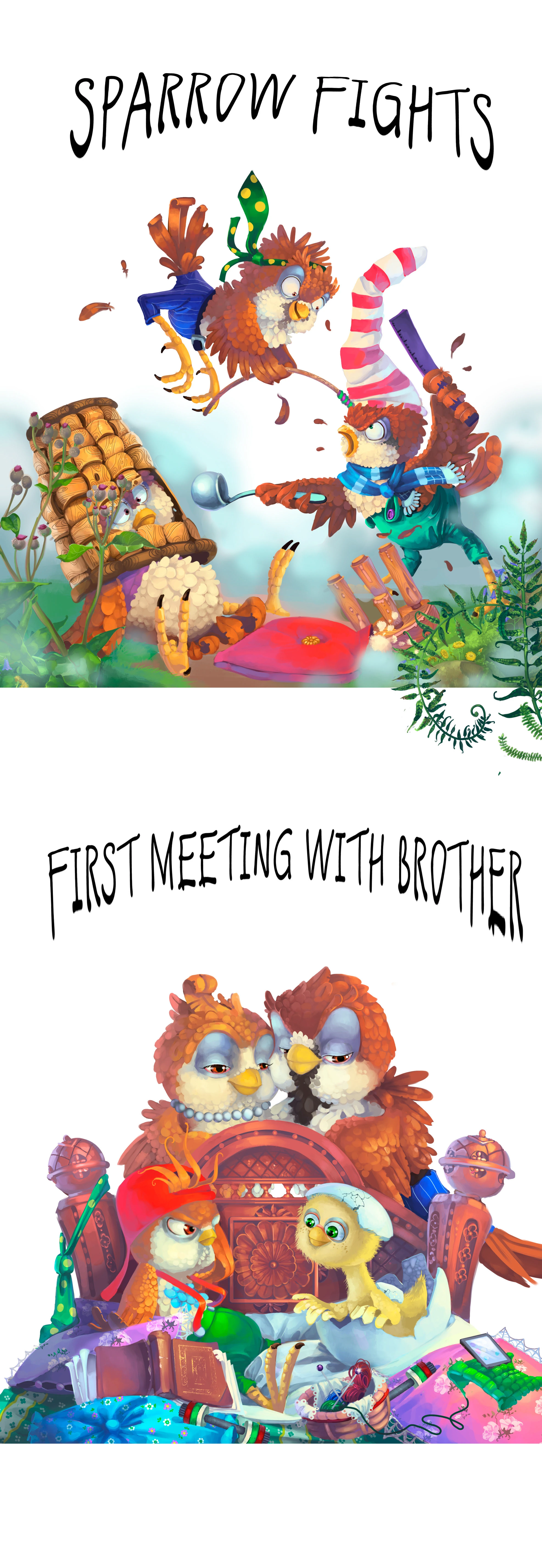 Необыкновенные приключения Воробья Крока и крысы Тресси — Изображение №7 — Иллюстрация на Dprofile