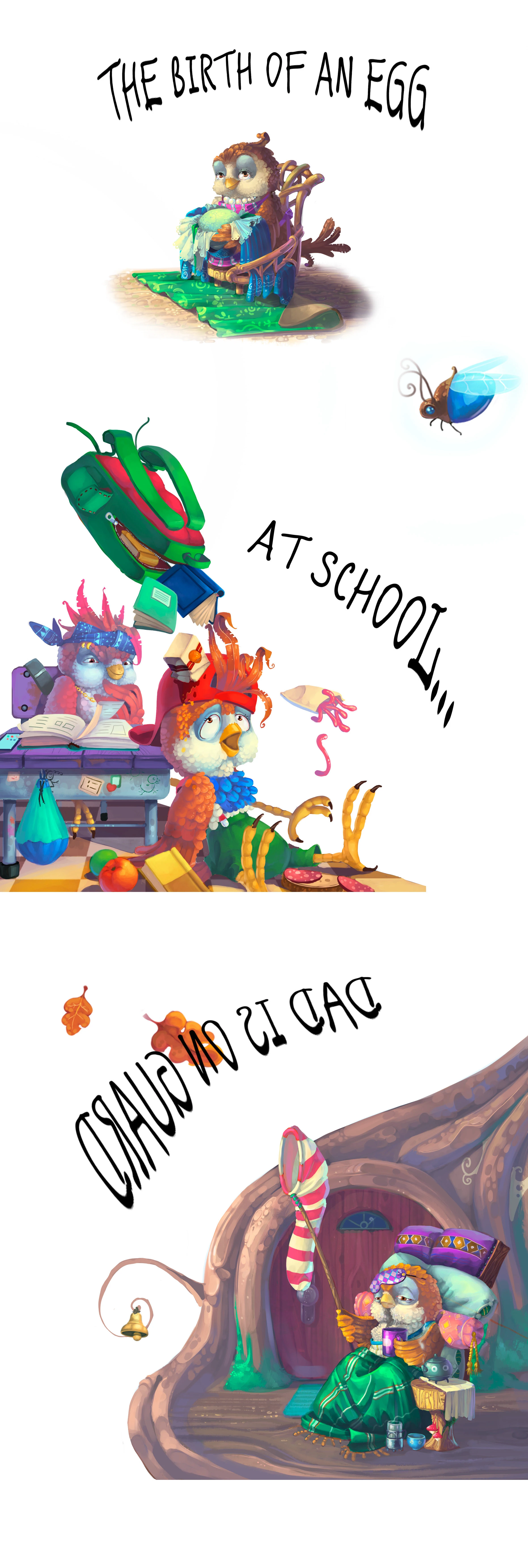 Необыкновенные приключения Воробья Крока и крысы Тресси — Изображение №6 — Иллюстрация на Dprofile