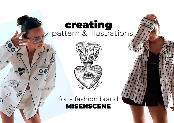 Иллюстрации для бренда одежды Misenscene — Изображение №1 — Иллюстрация, Графика на Dprofile